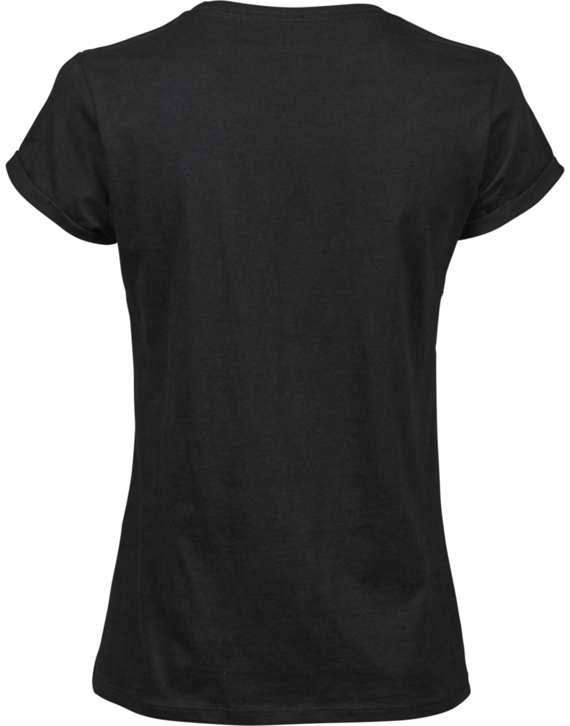 TJ5063 Ladies Roll-Up Tee Black