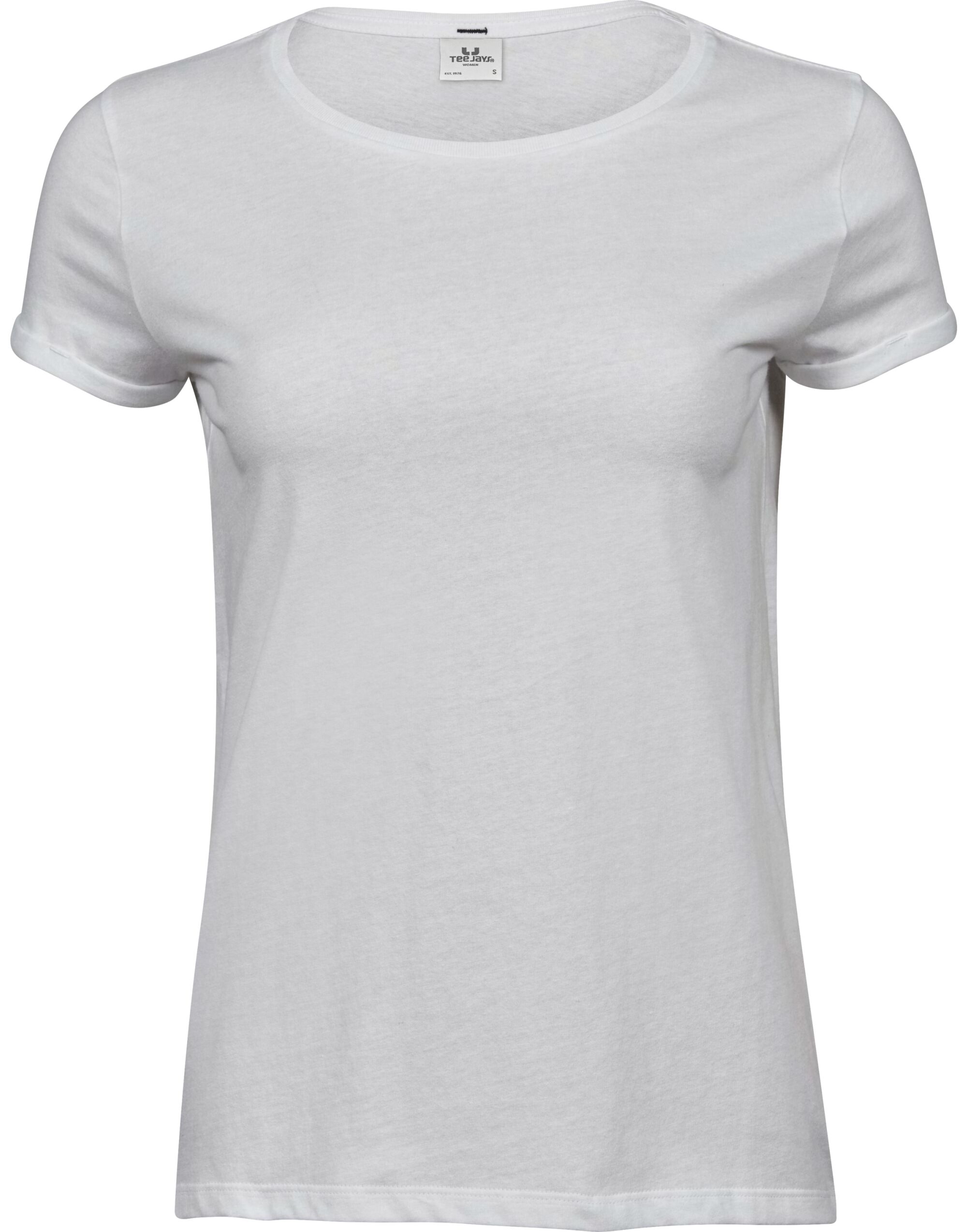 TJ5063 Ladies Roll-Up Tee White TJ5063 Ladies Roll-Up Tee White