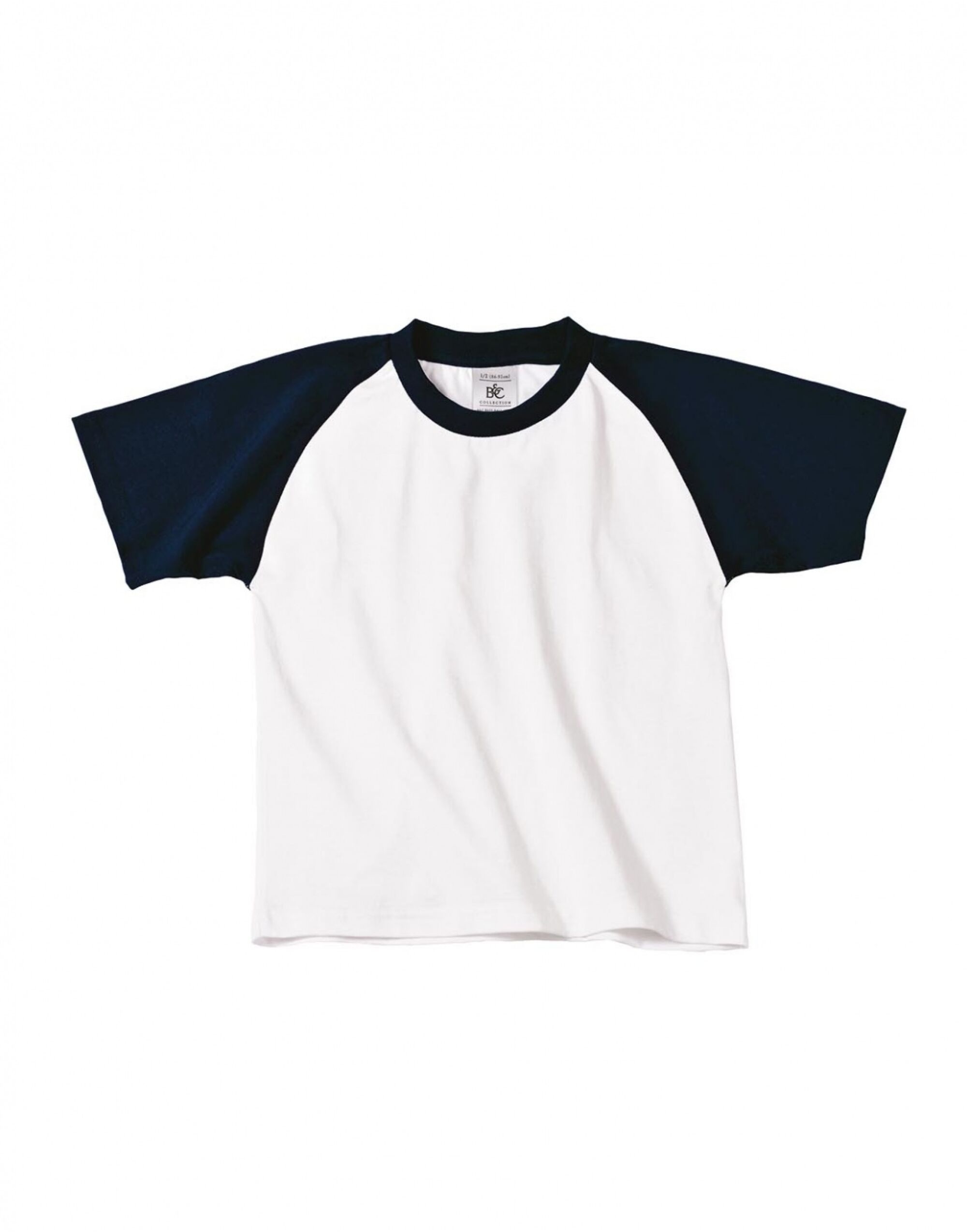 White/Navy Kids Short Sleeve Baseball Tee White/Navy Kids Short Sleeve Baseball Tee