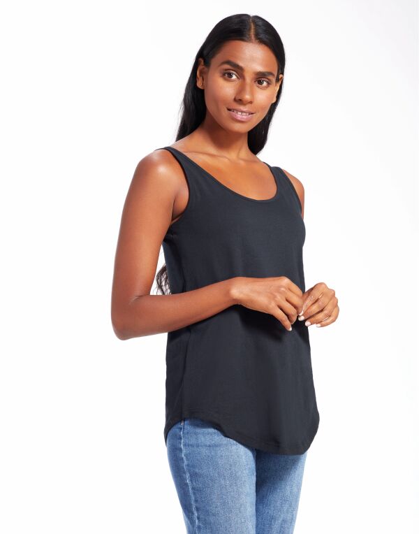 Charcoal Grey Melange Women’s Loose Fit Vest