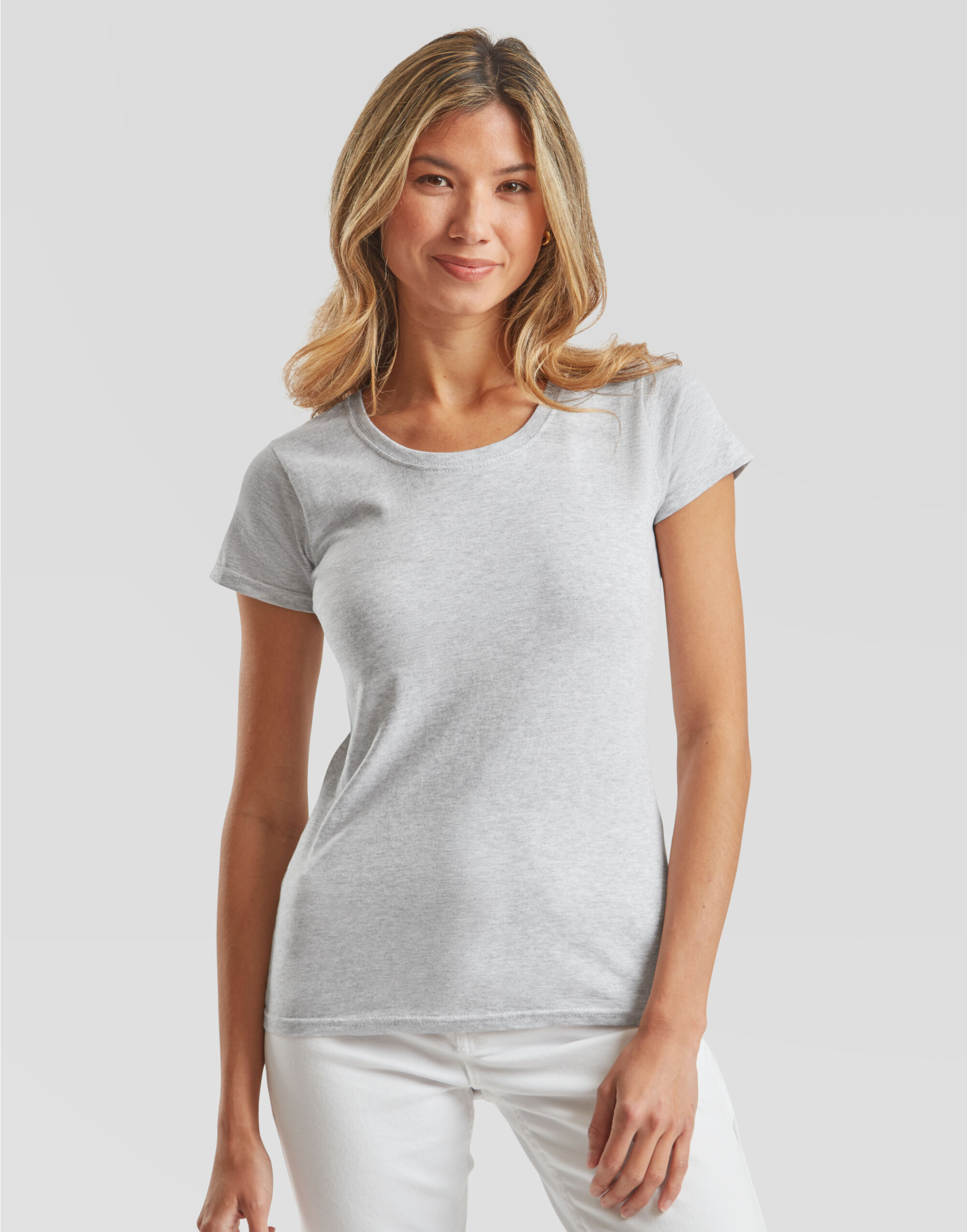 61420 Ladies’ Original T Heather Grey