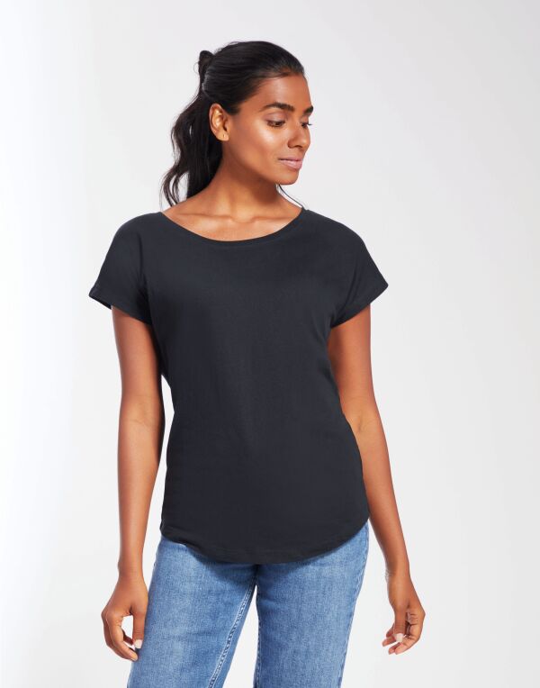 Charcoal Grey Melange Women’s Organic Loose Fit T