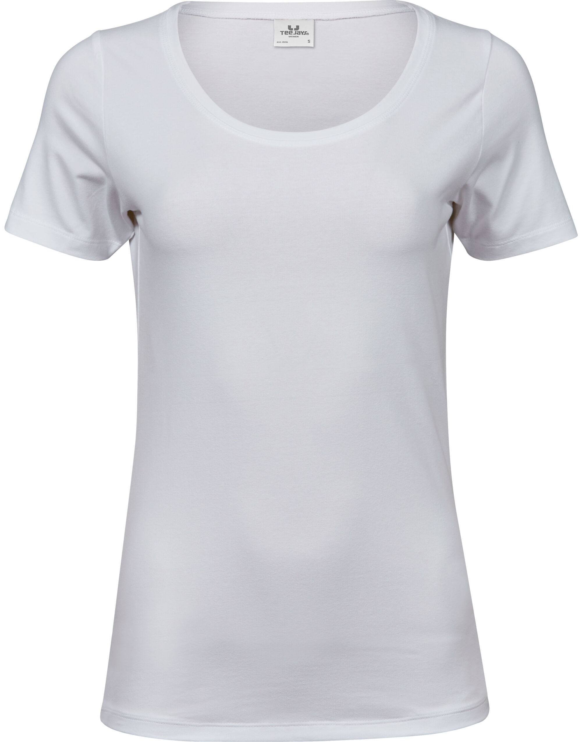 TJ450 Ladies’ Stretch Tee White TJ450 Ladies’ Stretch Tee White