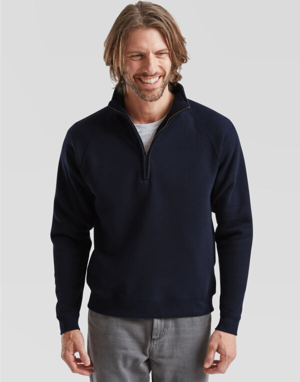 62032 Bottle Green Men’s Premium Zip Neck Sweat 62032 Bottle Green Men’s Premium Zip Neck Sweat