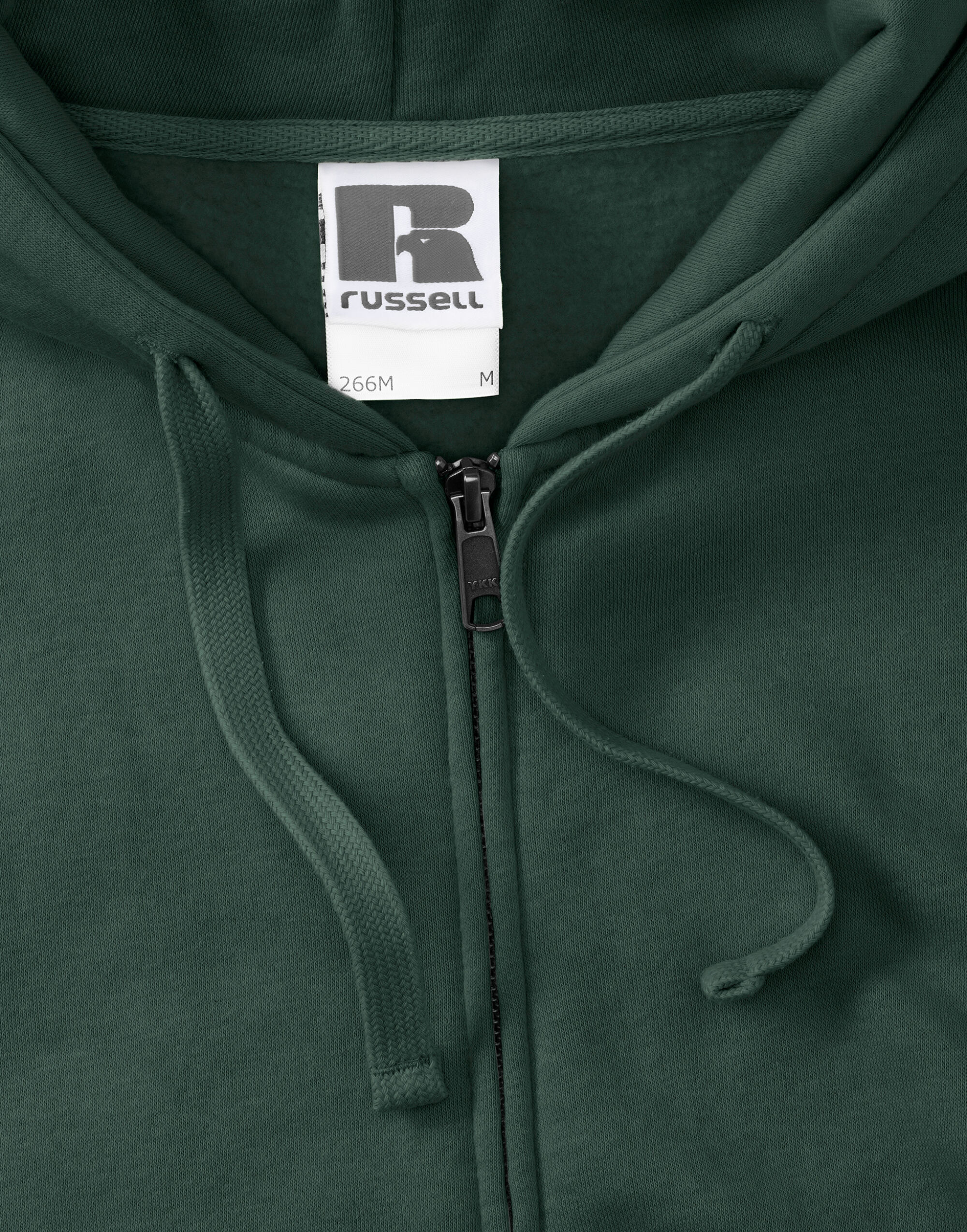 266M Bottle Green Men’s Authentic Zipped Hood Jacket