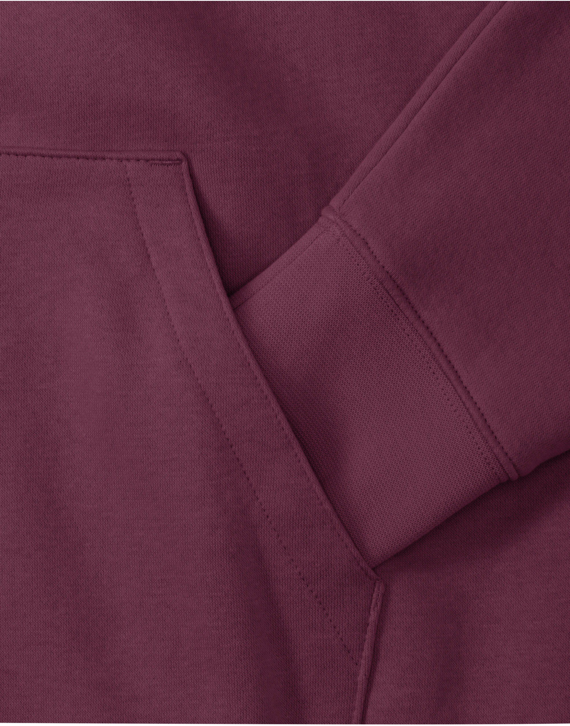 266M Burgundy Men’s Authentic Zipped Hood Jacket