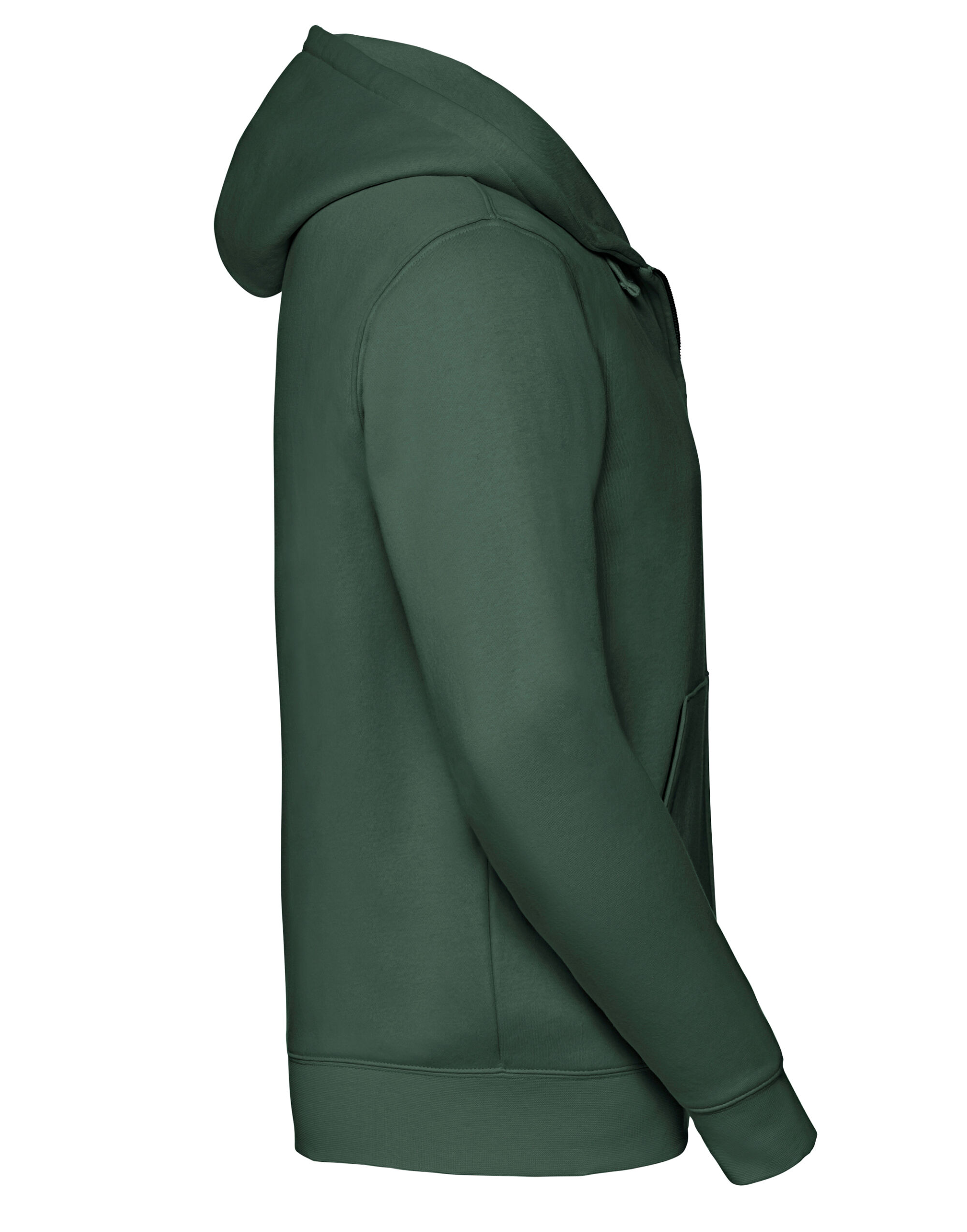 266M Bottle Green Men’s Authentic Zipped Hood Jacket