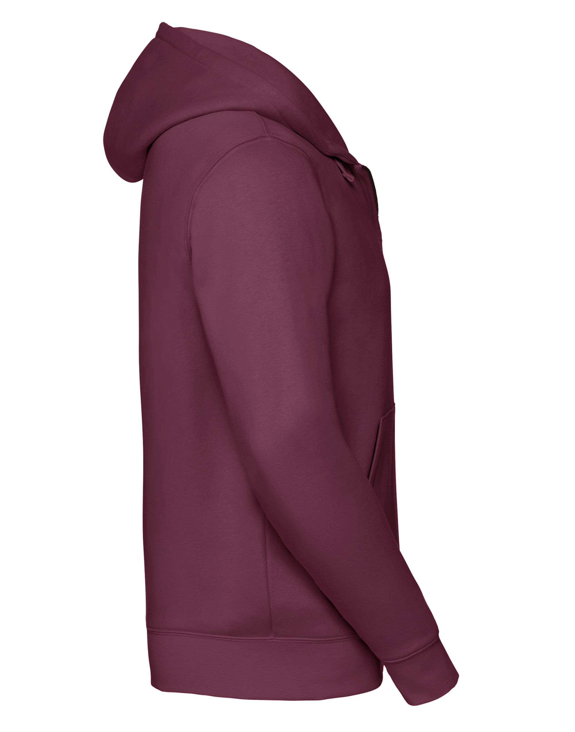 266M Burgundy Men’s Authentic Zipped Hood Jacket