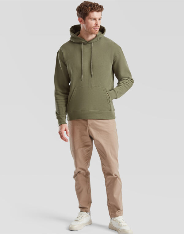 62152 Men’s Premium Hooded Sweat Black