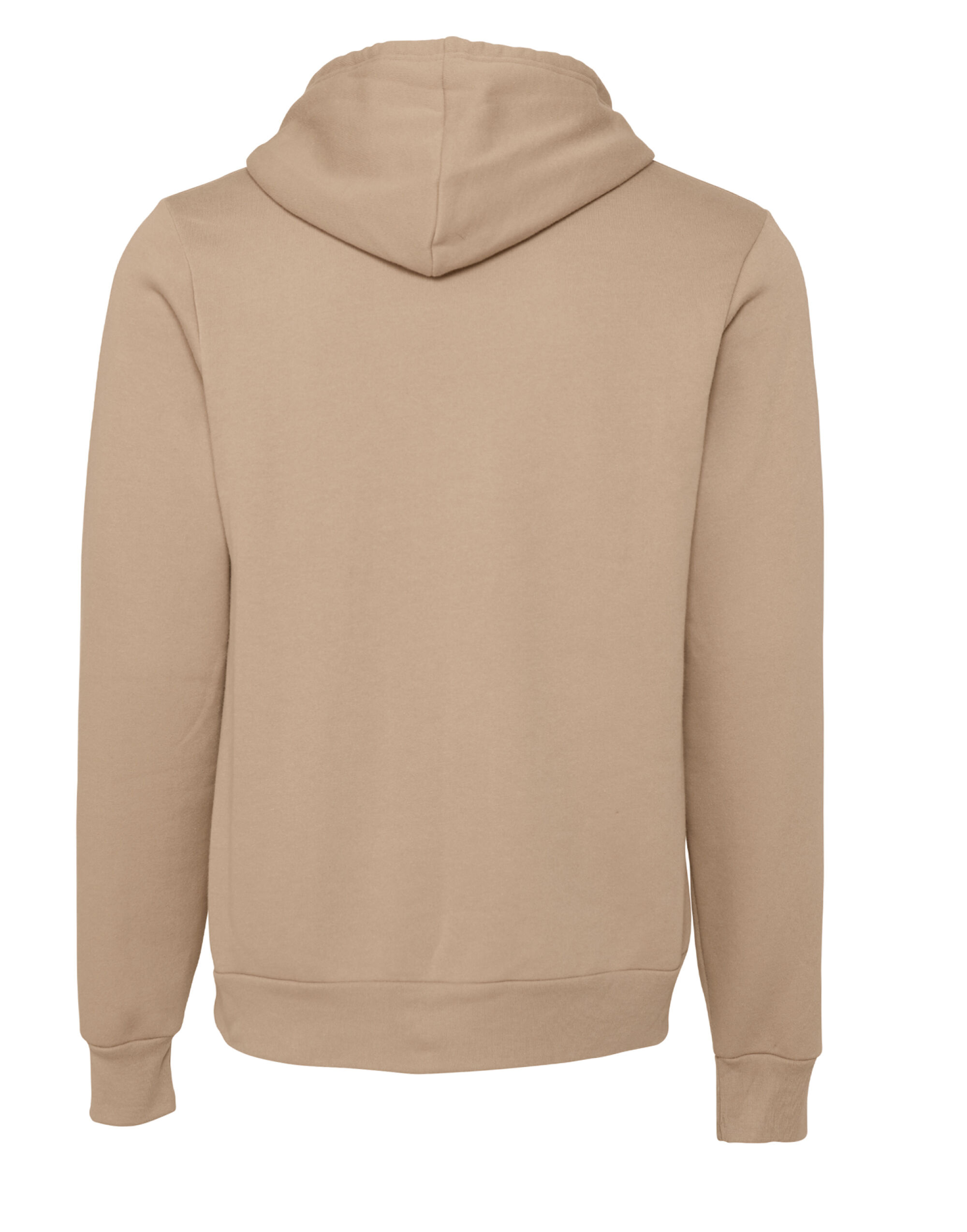 CA3719 Canvas Unisex Poly-Cotton Fleece Pullover Hoodie Tan