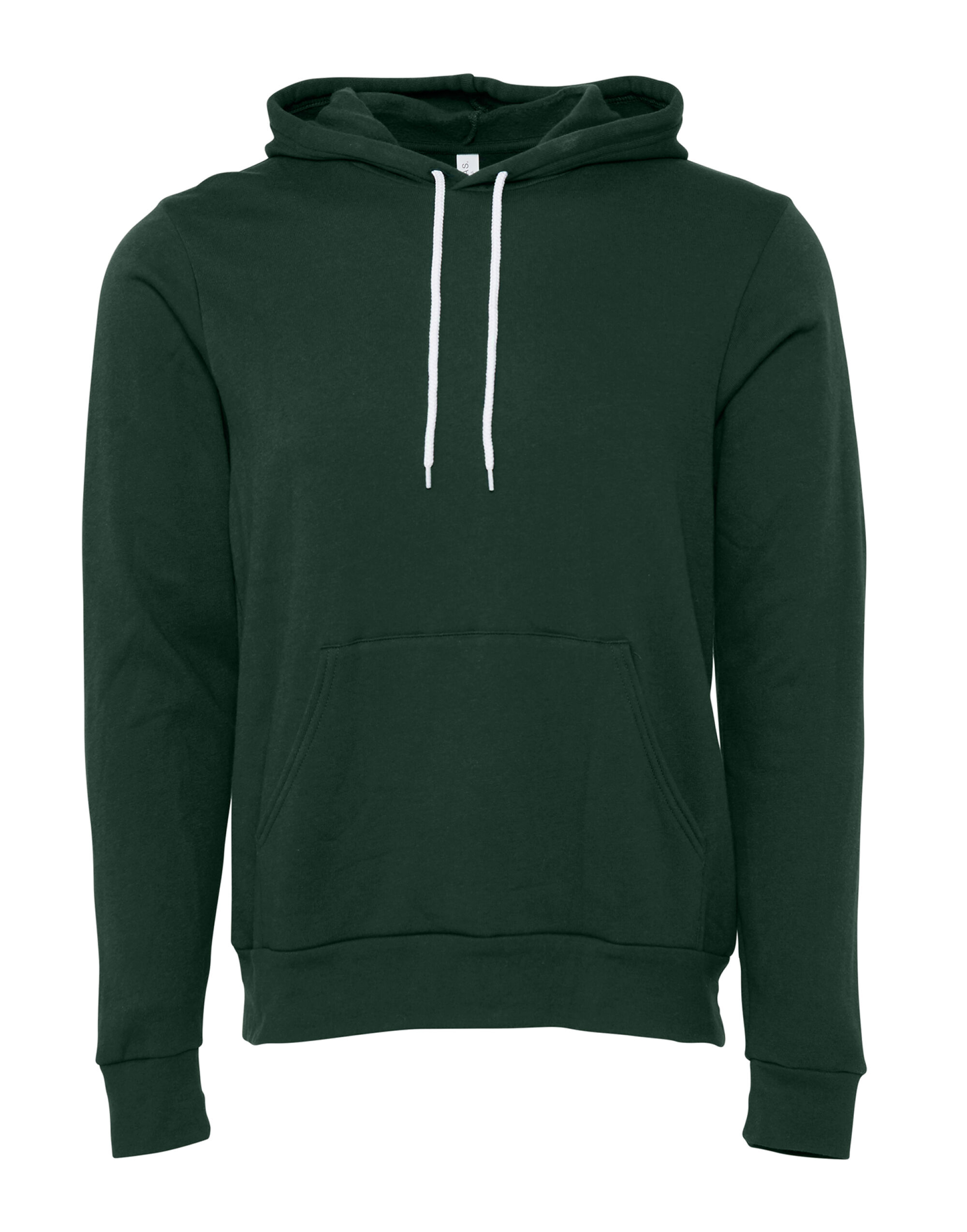 CA3719 Canvas Unisex Poly-Cotton Fleece Pullover Hoodie Forest Green