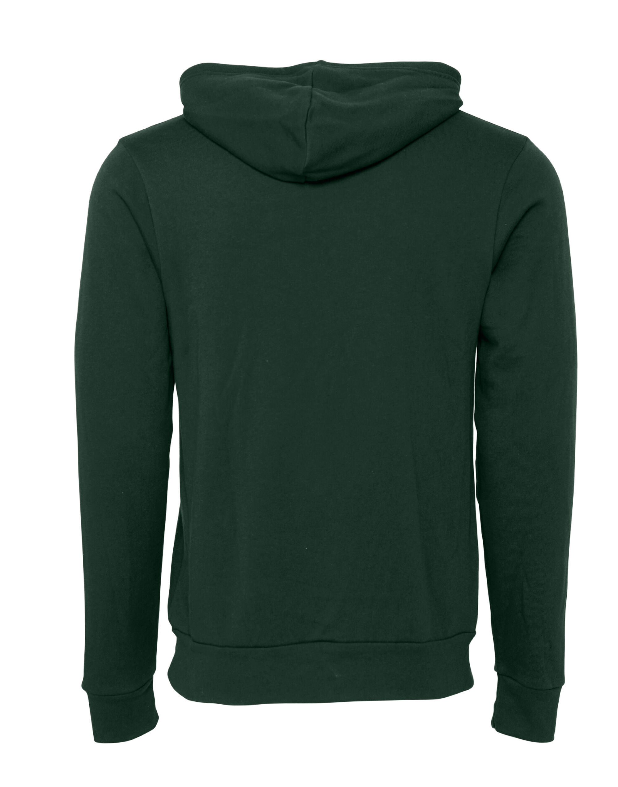 CA3719 Canvas Unisex Poly-Cotton Fleece Pullover Hoodie Forest Green