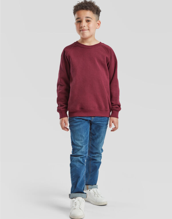 Vintage Heather Red Kid’s Classic Raglan Sweat