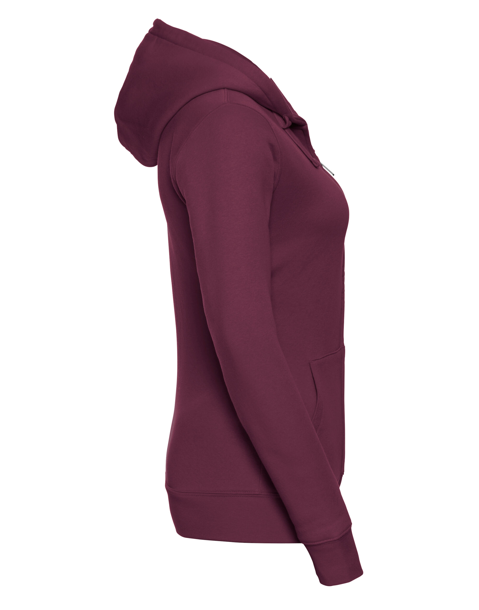 266F Ladies’ Authentic Zipped Hood Jacket Burgundy
