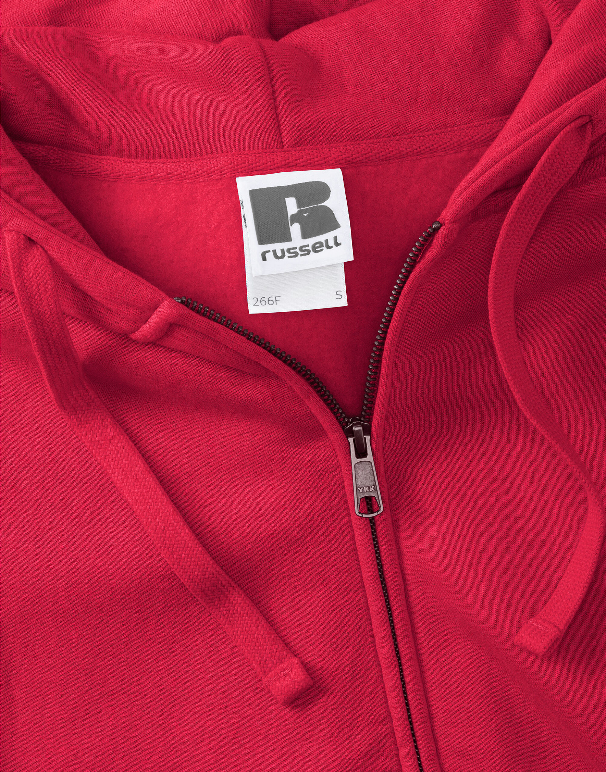 266F Ladies’ Authentic Zipped Hood Jacket Classic Red