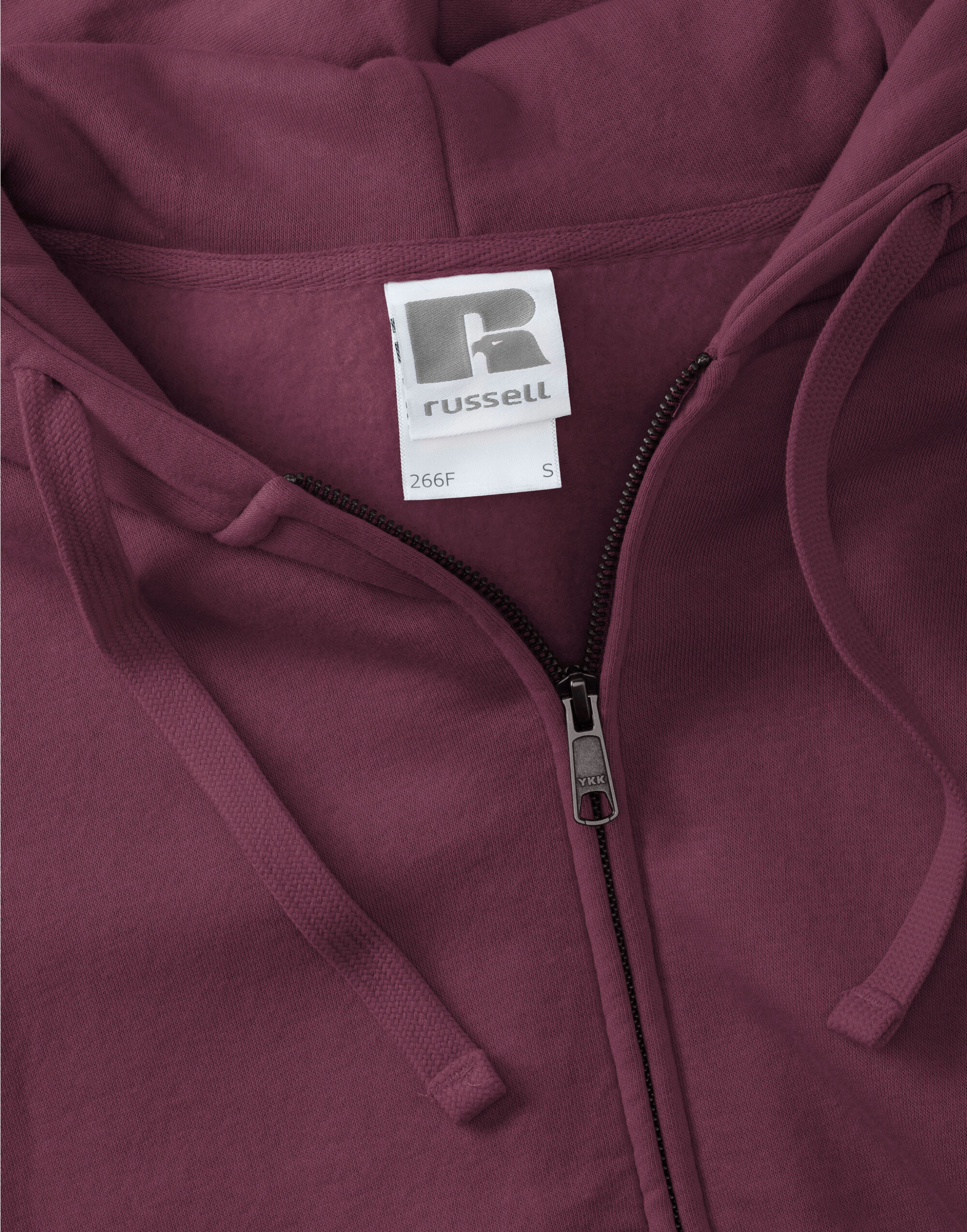266F Ladies’ Authentic Zipped Hood Jacket Burgundy