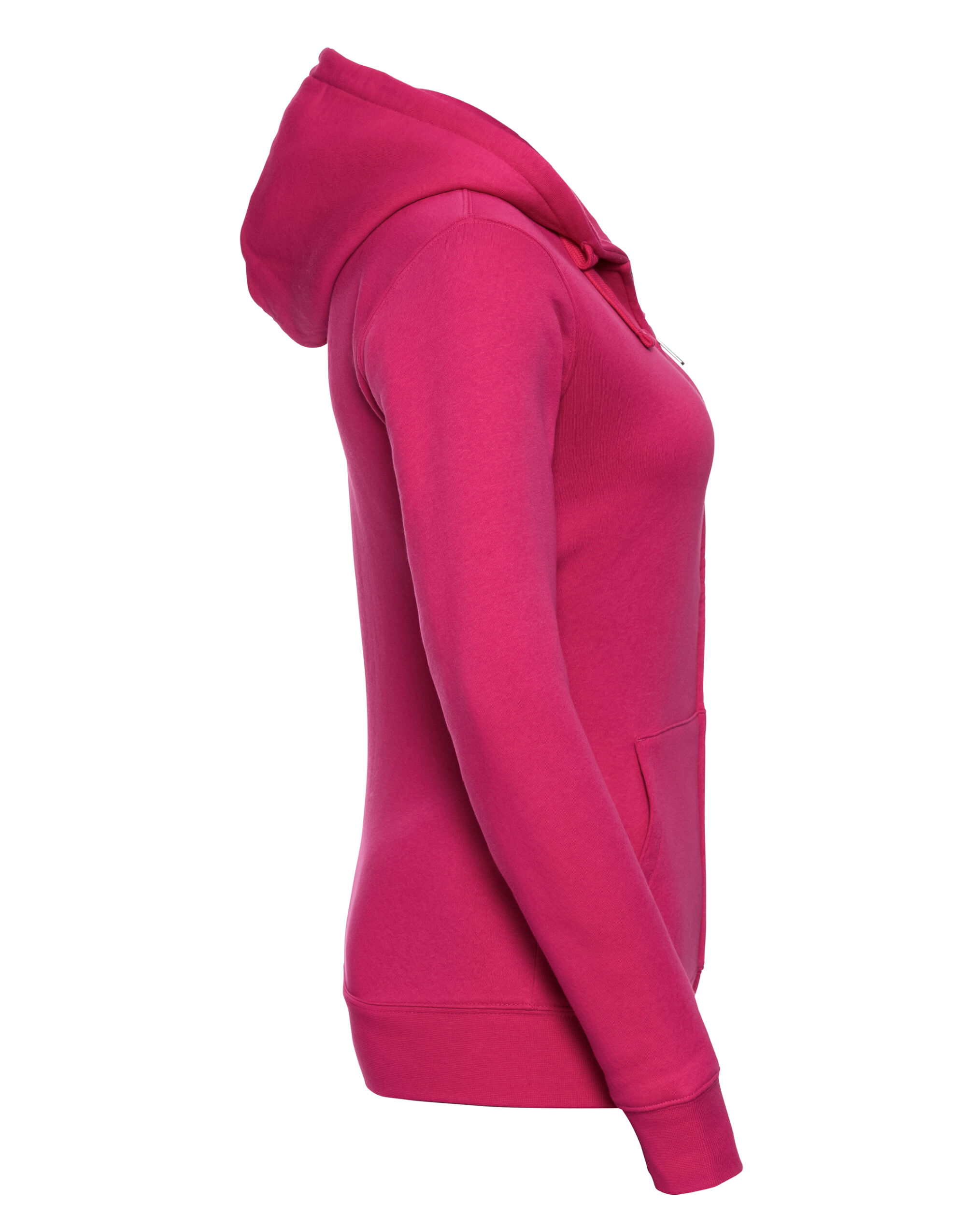 266F Ladies’ Authentic Zipped Hood Jacket Fuchsia