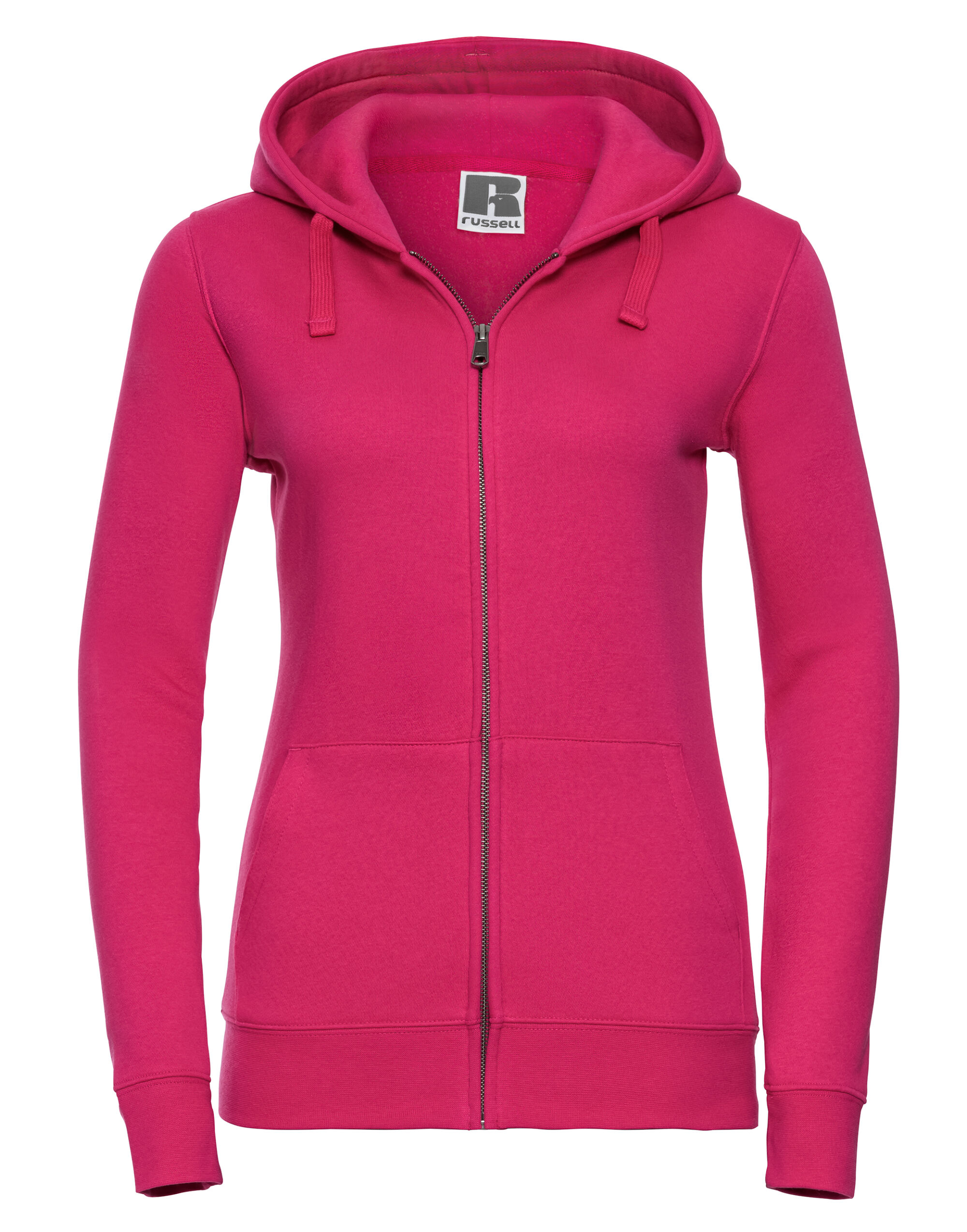 266F Ladies’ Authentic Zipped Hood Jacket Fuchsia