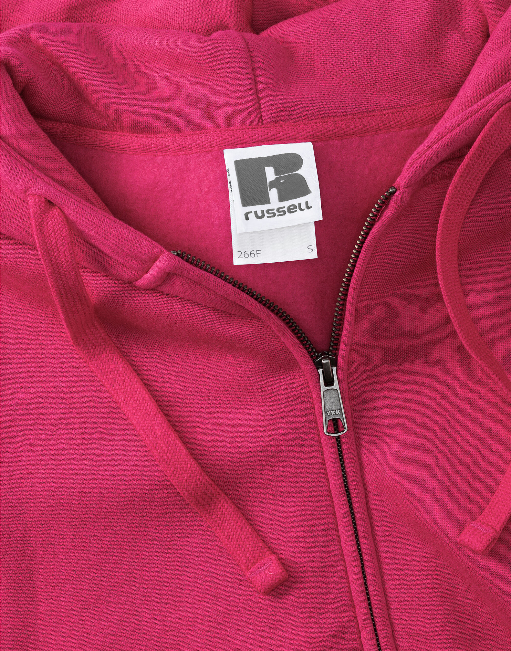 266F Ladies’ Authentic Zipped Hood Jacket Fuchsia