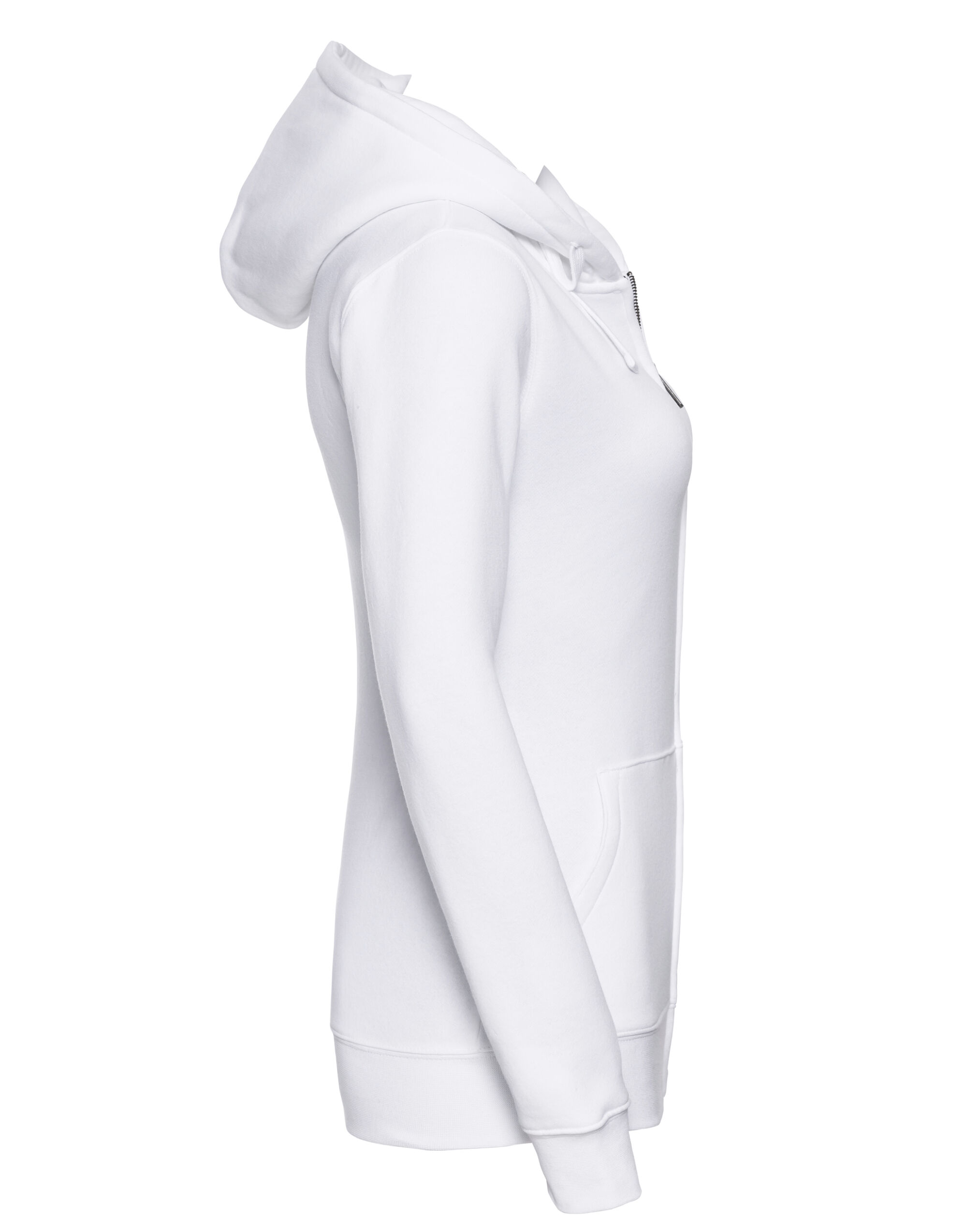 266F Ladies’ Authentic Zipped Hood Jacket White