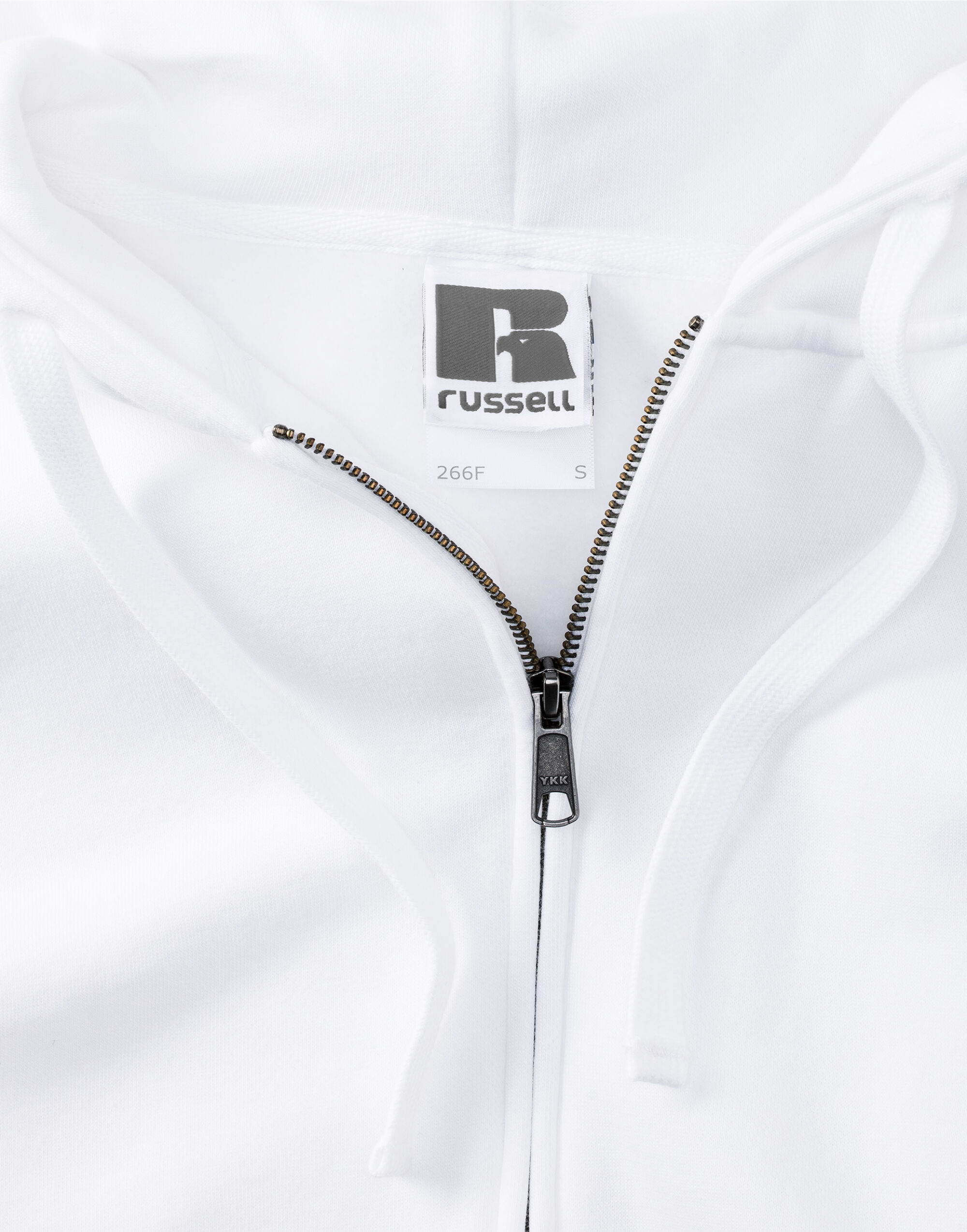 266F Ladies’ Authentic Zipped Hood Jacket White