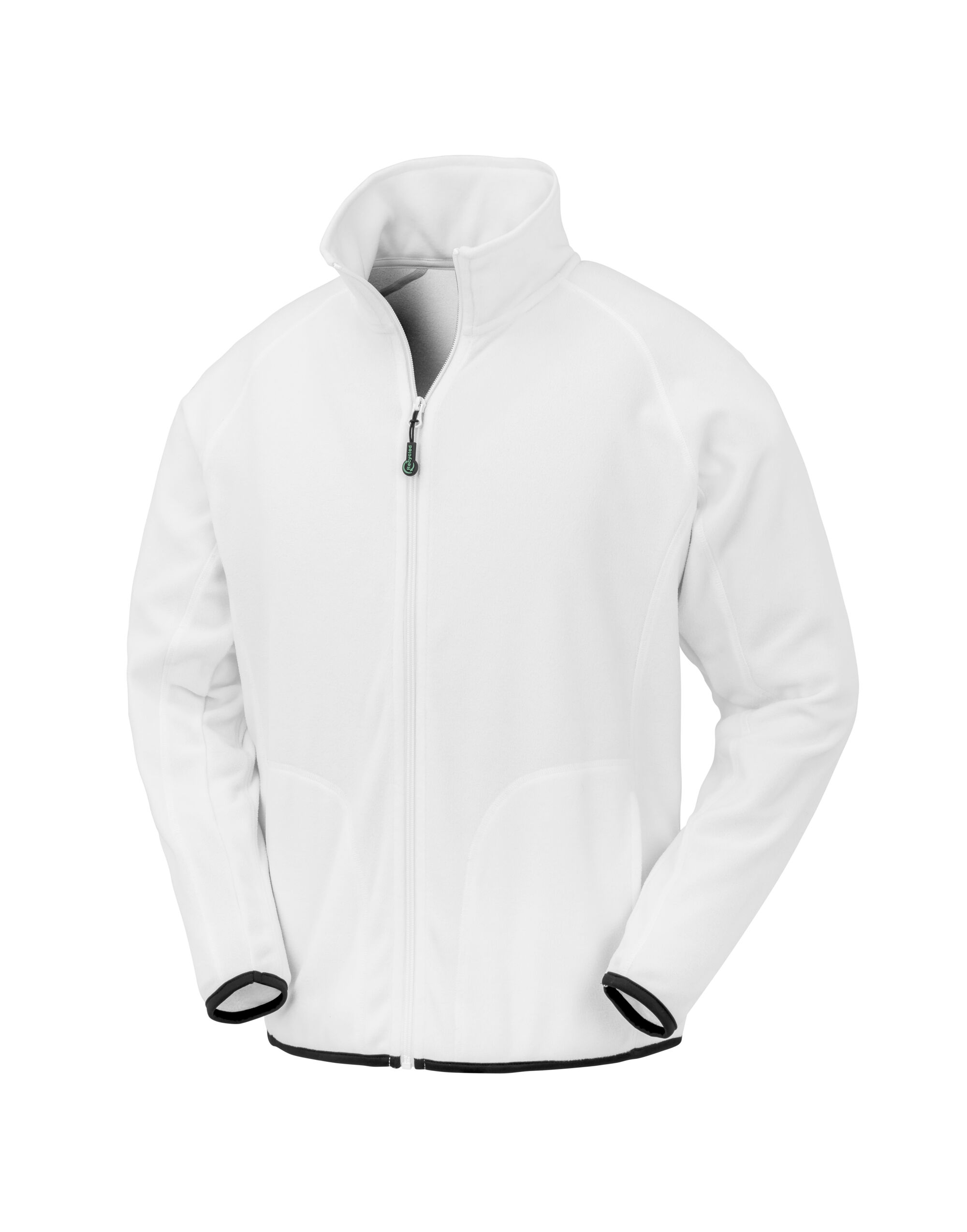 R907X White Recycled Microfleece Jacket R907X White Recycled Microfleece Jacket