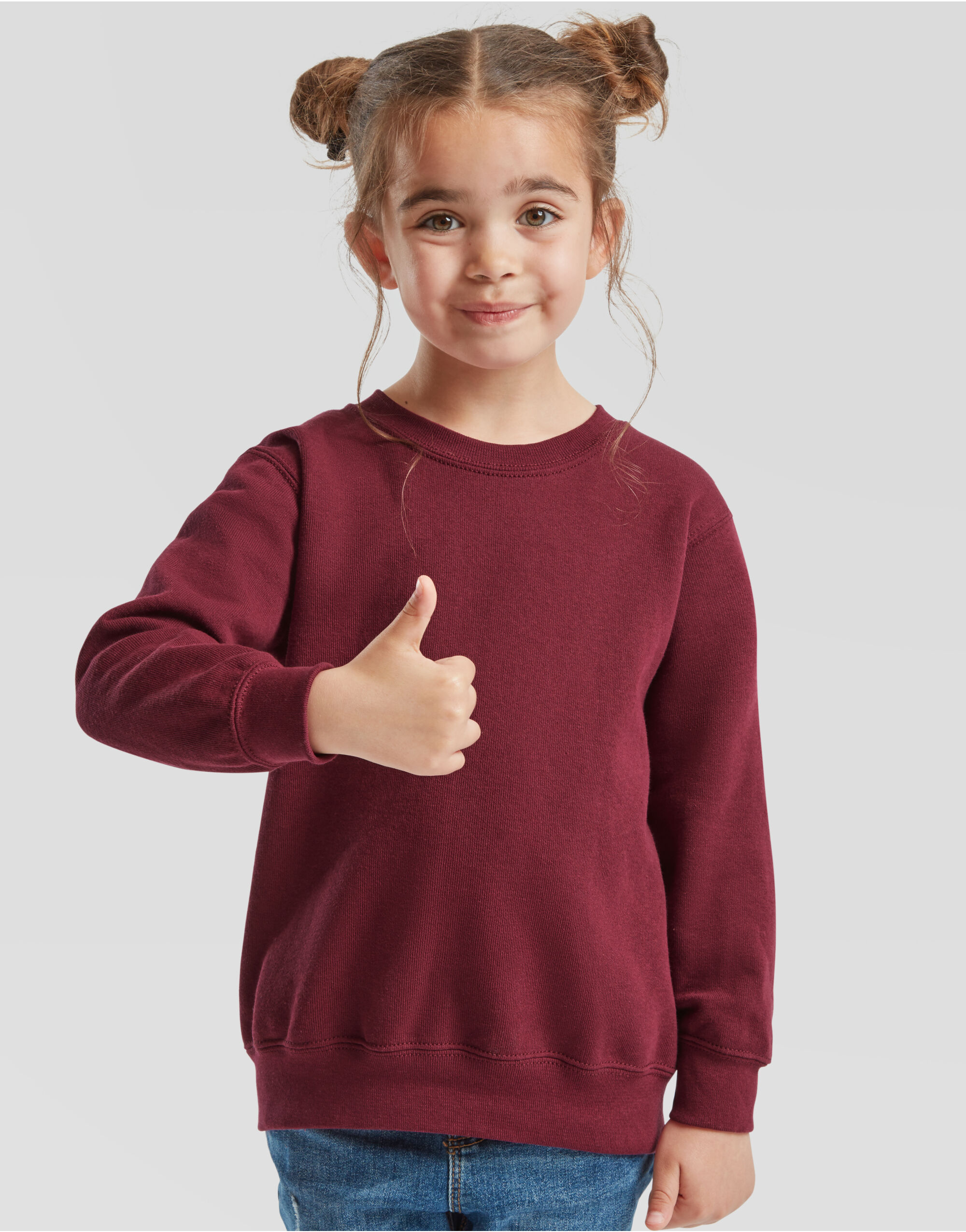 Burgundy Kid’s Classic Set-In Sweat