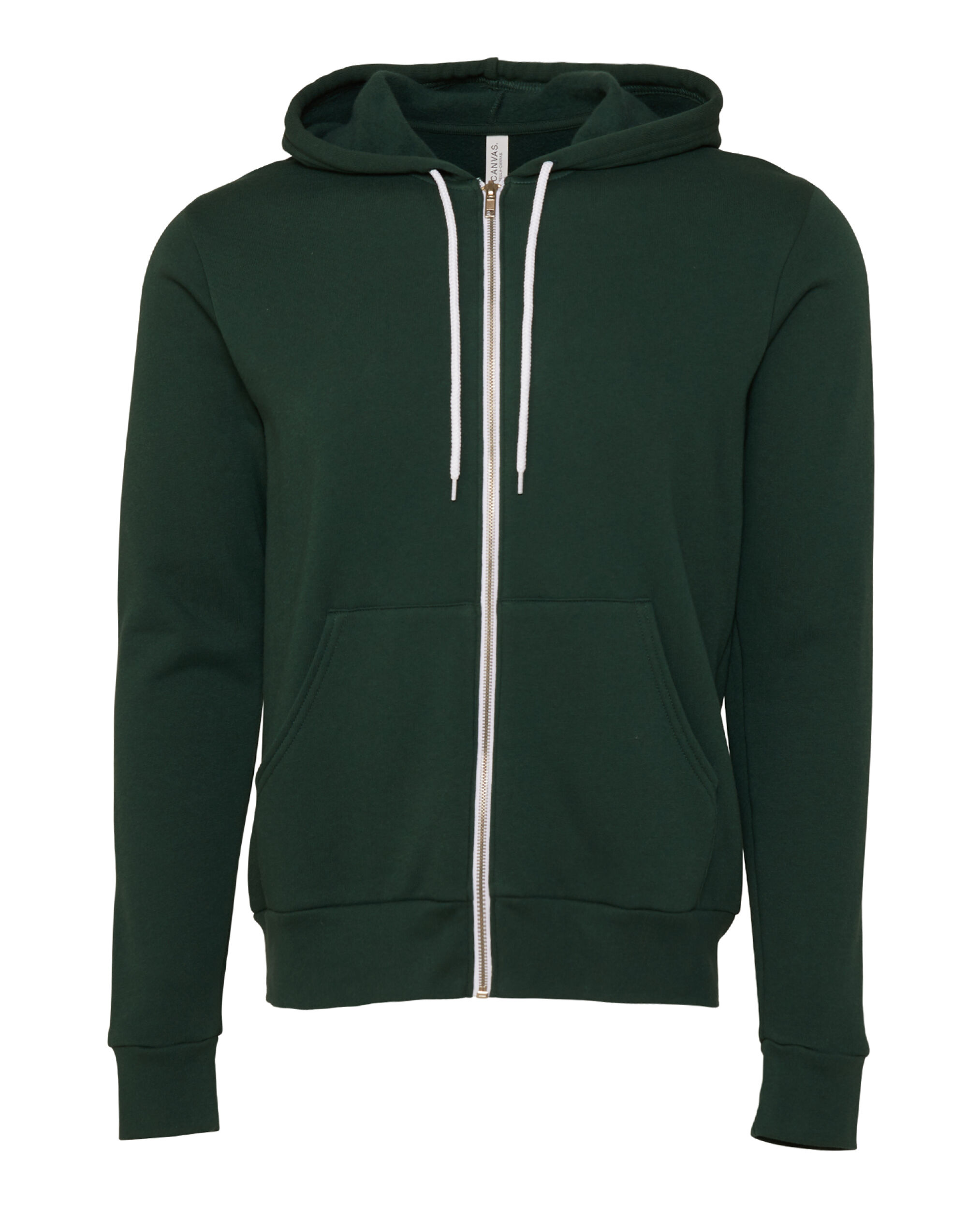 CA3739 Canvas Unisex Poly-Cotton Fleece Full-Zip Hoodie Forest Green CA3739 Canvas Unisex Poly-Cotton Fleece Full-Zip Hoodie Forest Green