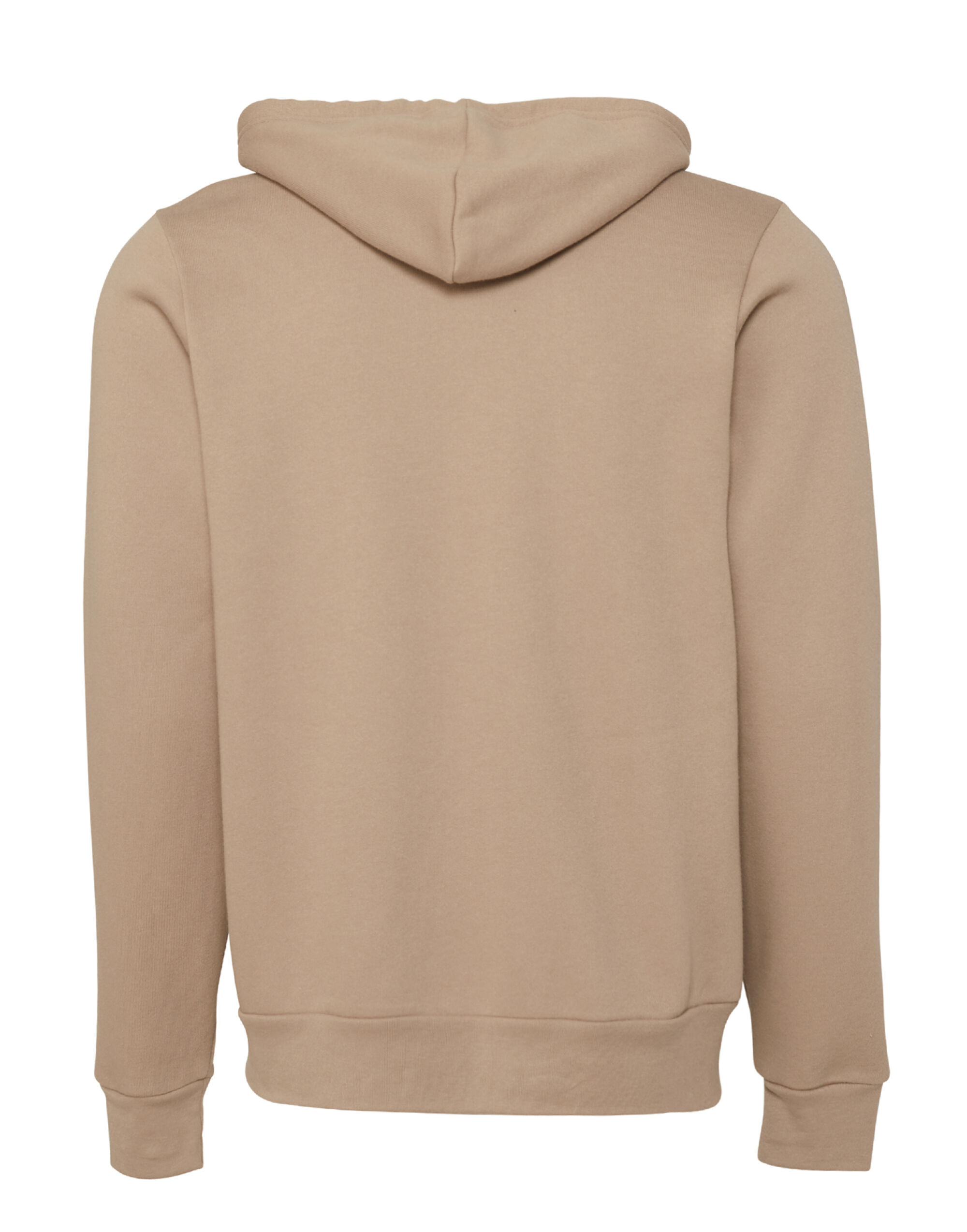 CA3739 Canvas Unisex Poly-Cotton Fleece Full-Zip Hoodie Tan