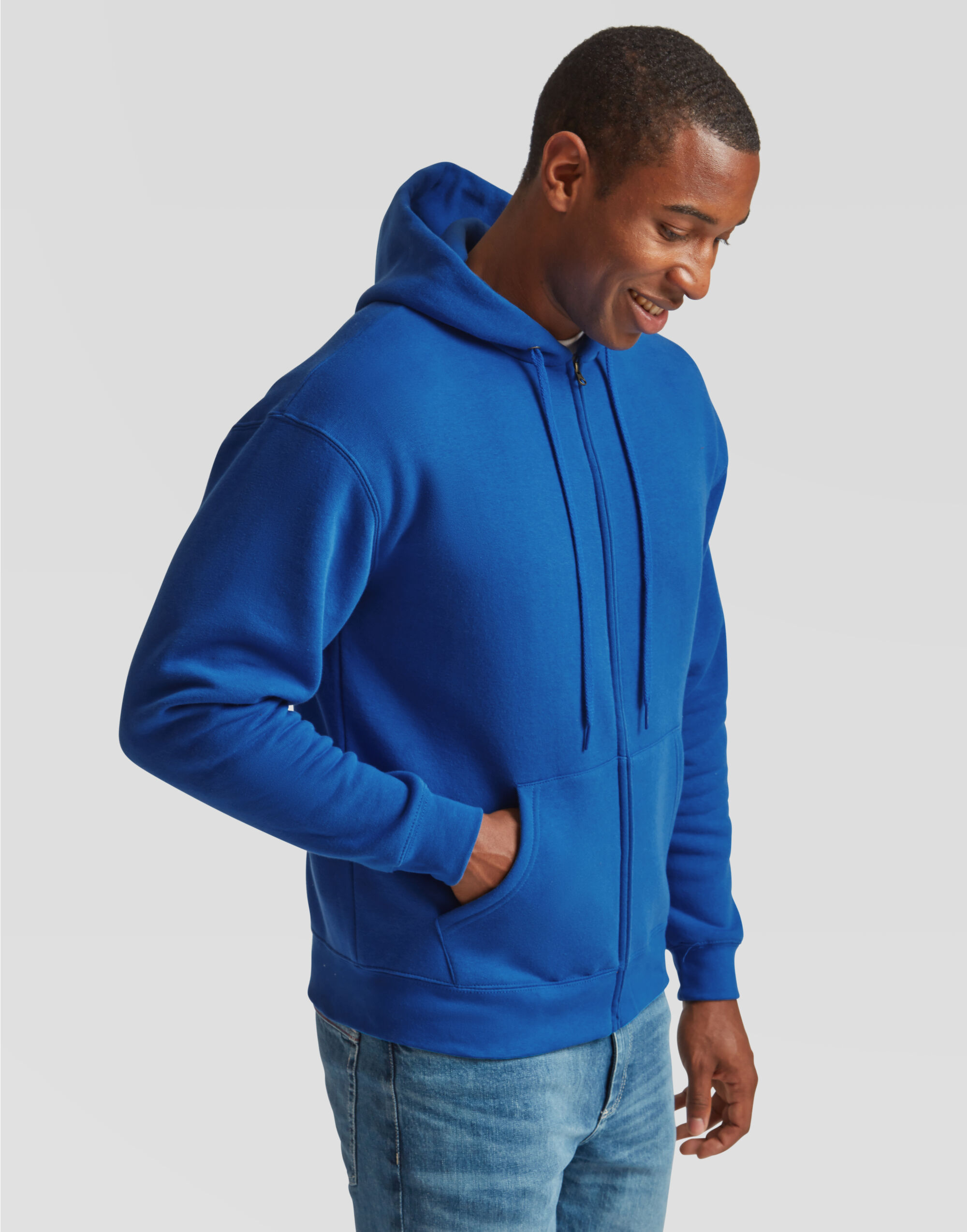 62034 Men’s Premium Hooded Sweat Jacket Royal