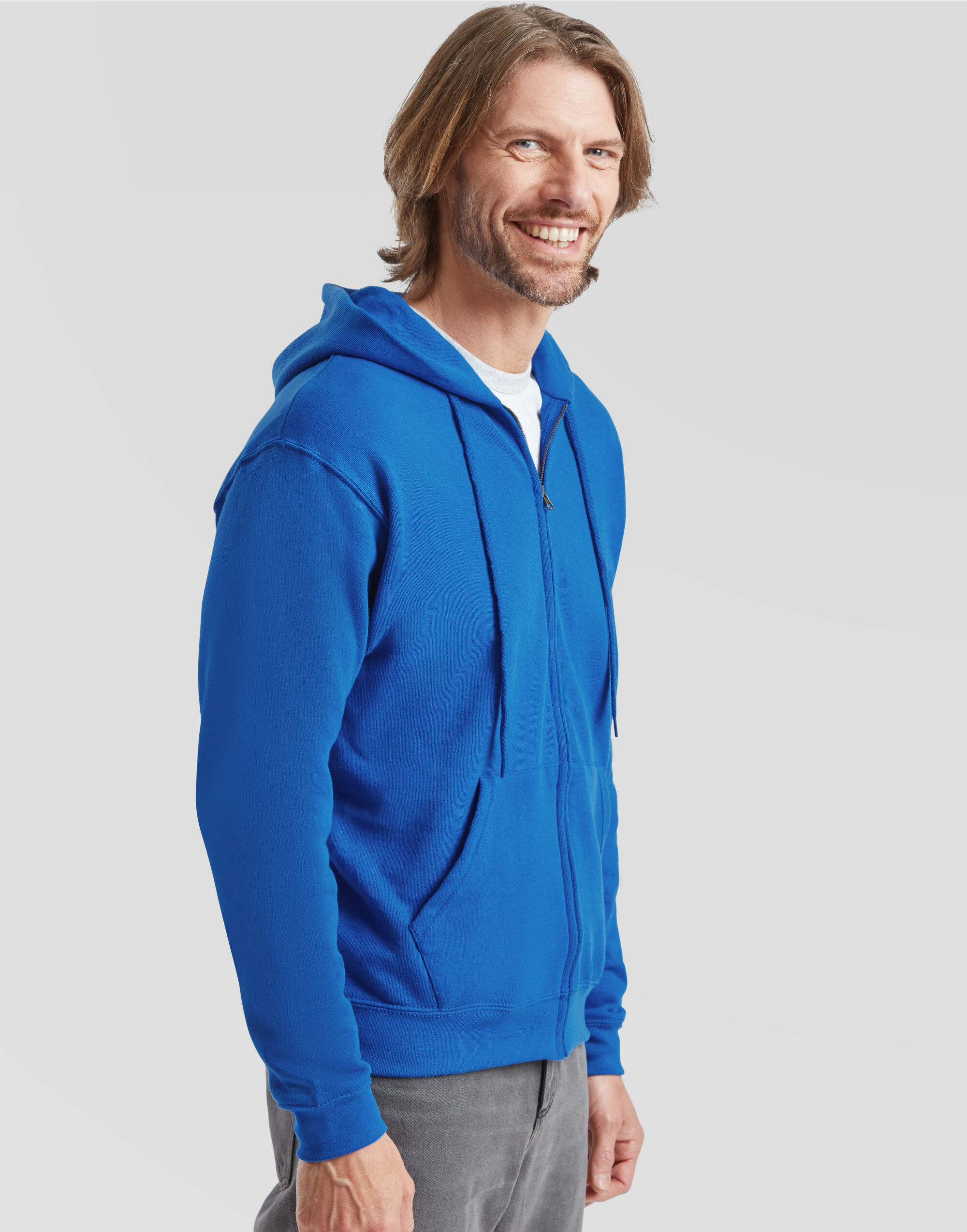 62062 Men’s Classic Hooded Sweat Jacket Royal 62062 Men’s Classic Hooded Sweat Jacket Royal