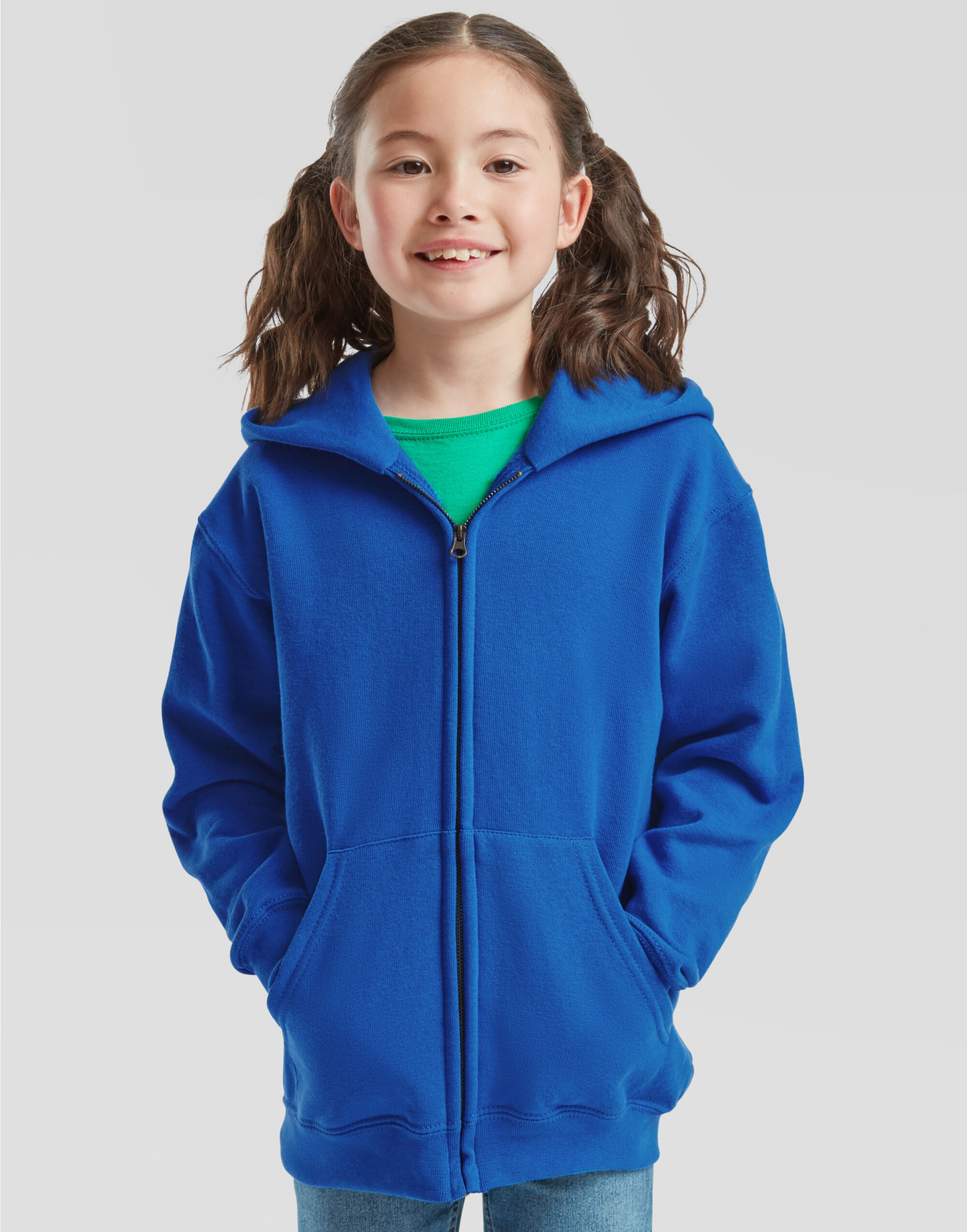 62045 Royal Kid’s Classic Hooded Sweat Jacket