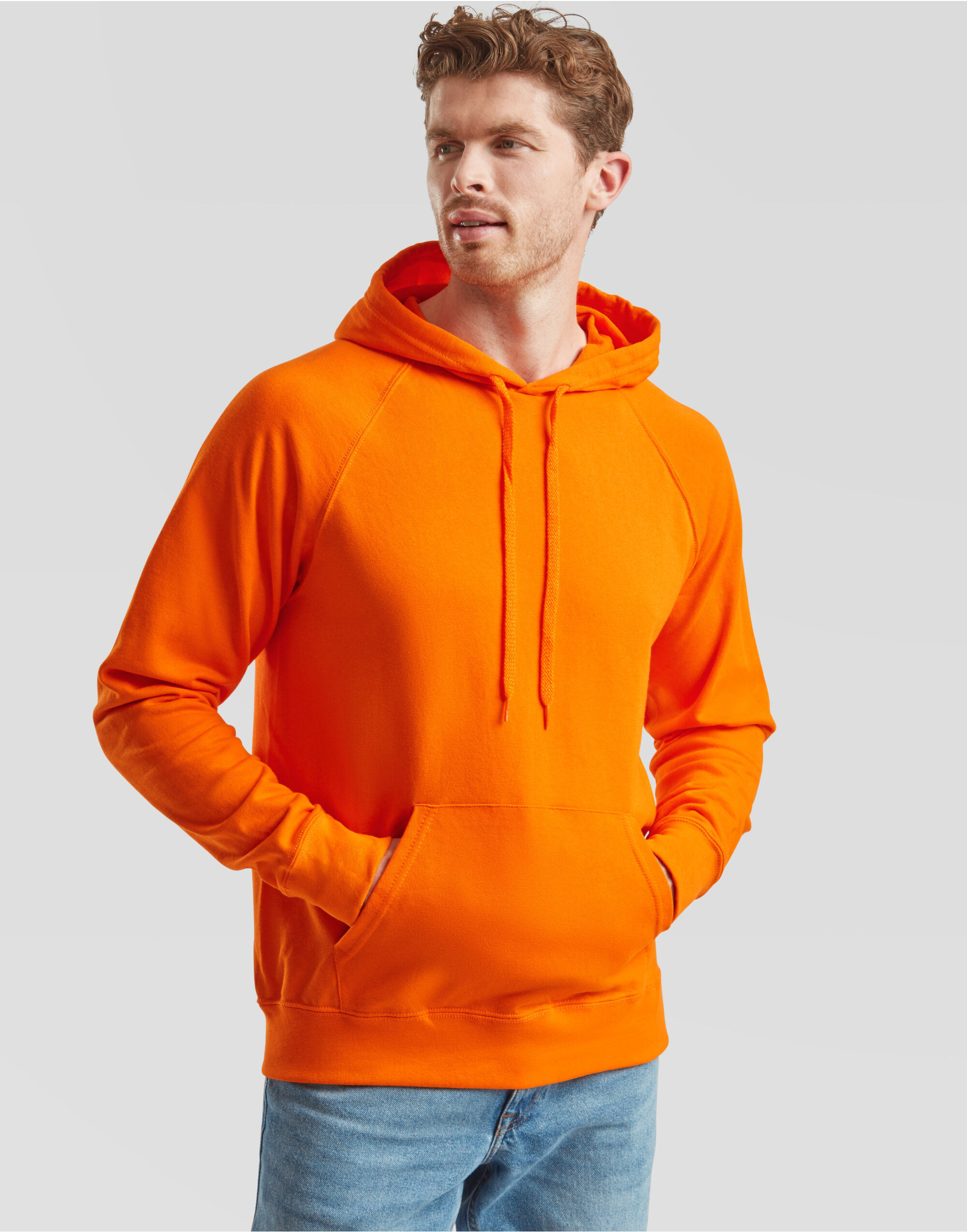 Orange Men’s Lightweight Hooded Sweat Orange Men’s Lightweight Hooded Sweat