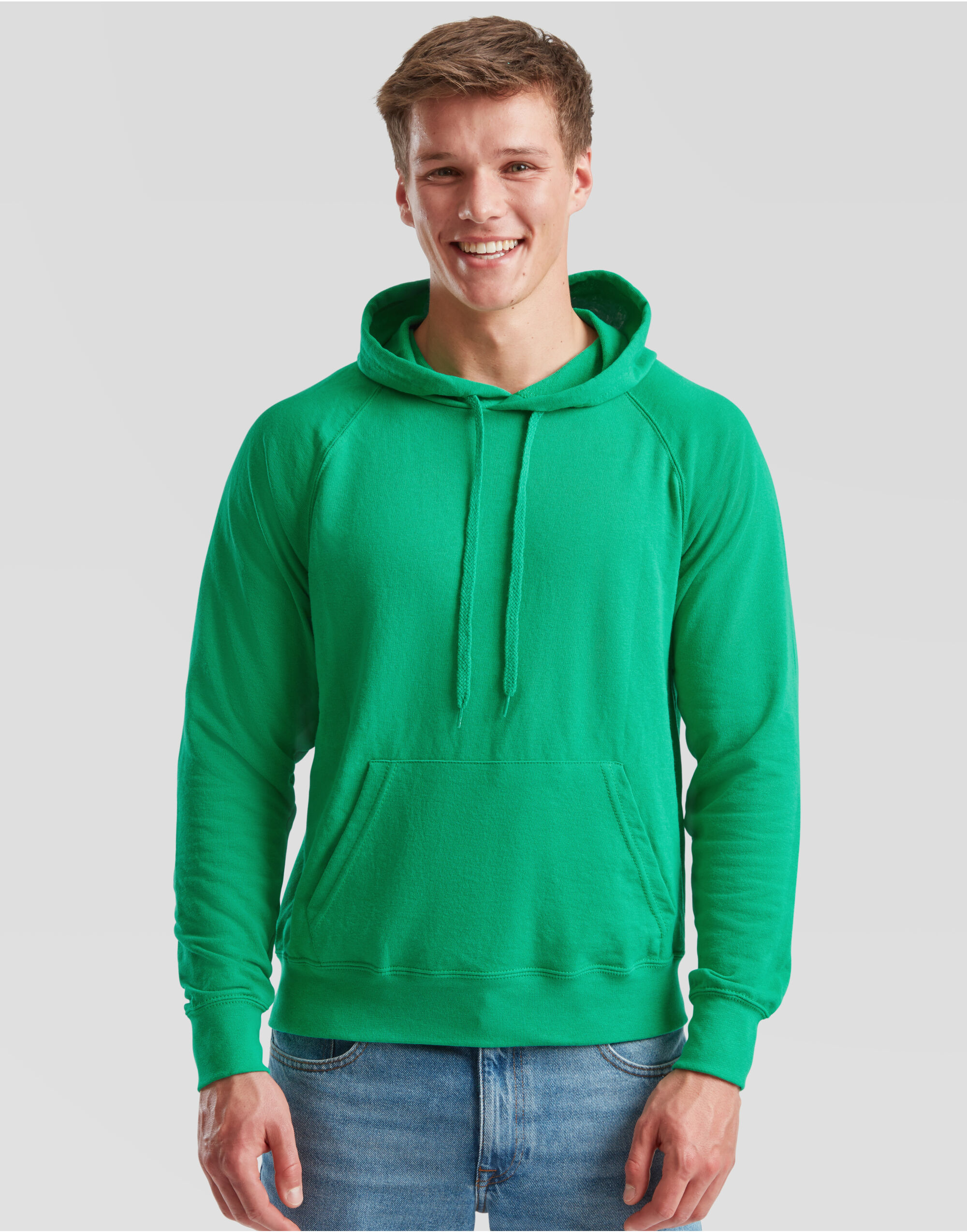 Kelly Green Men’s Lightweight Hooded Sweat