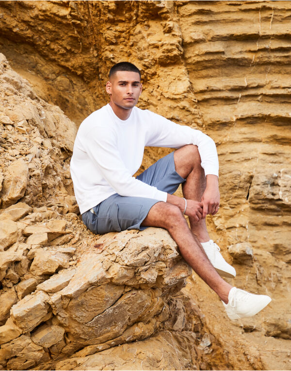 62202 Men’s Classic Set-In Sweat Mineral Blue