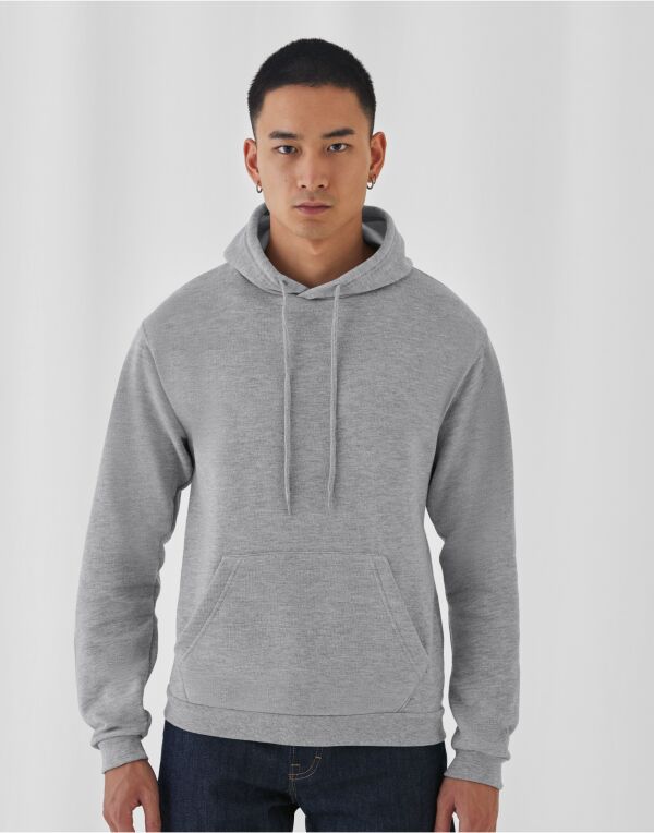Black Unisex ID.203 50/50 Hooded Sweatshirt