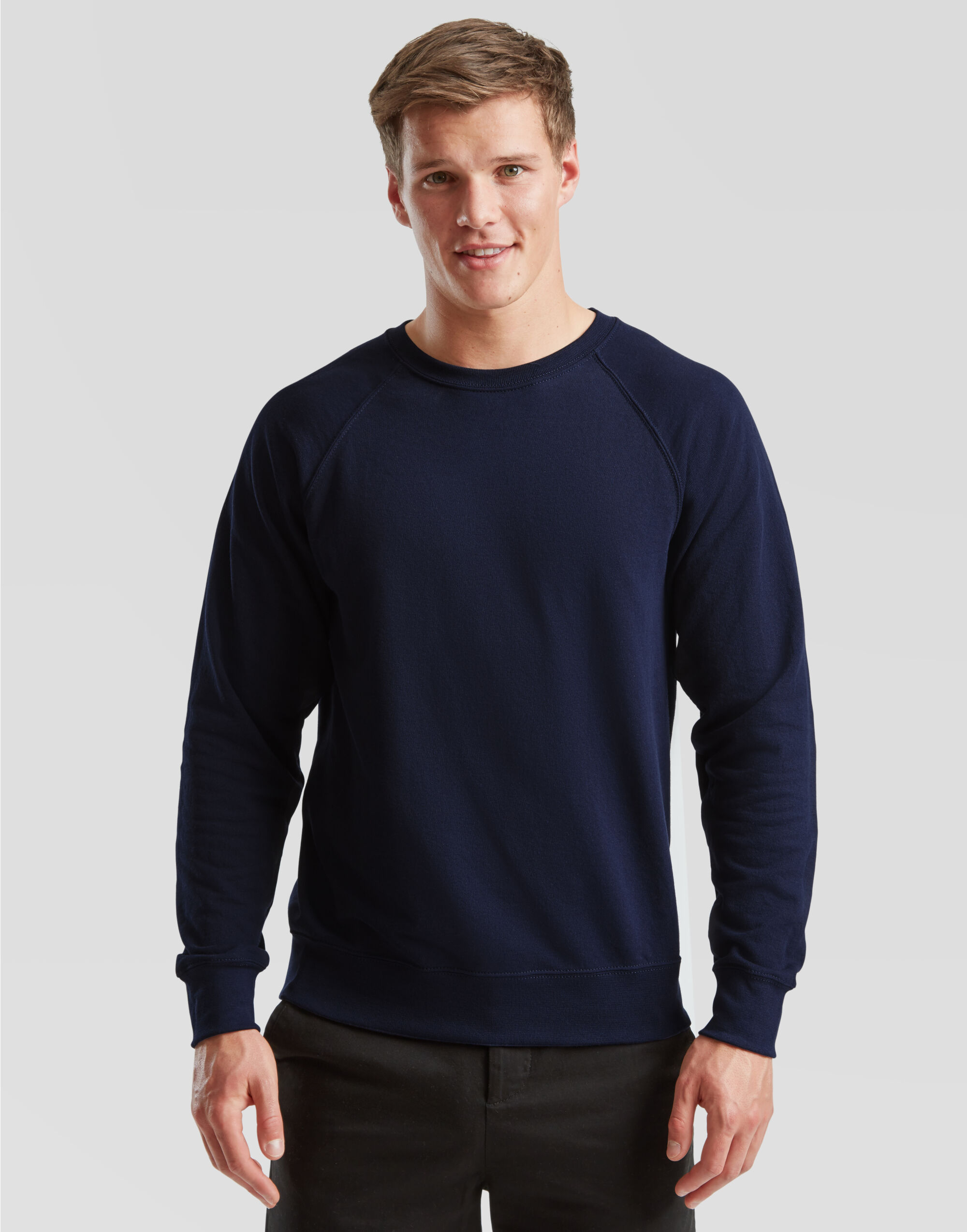62138 Men’s Lightweight Raglan Sweat Deep Navy