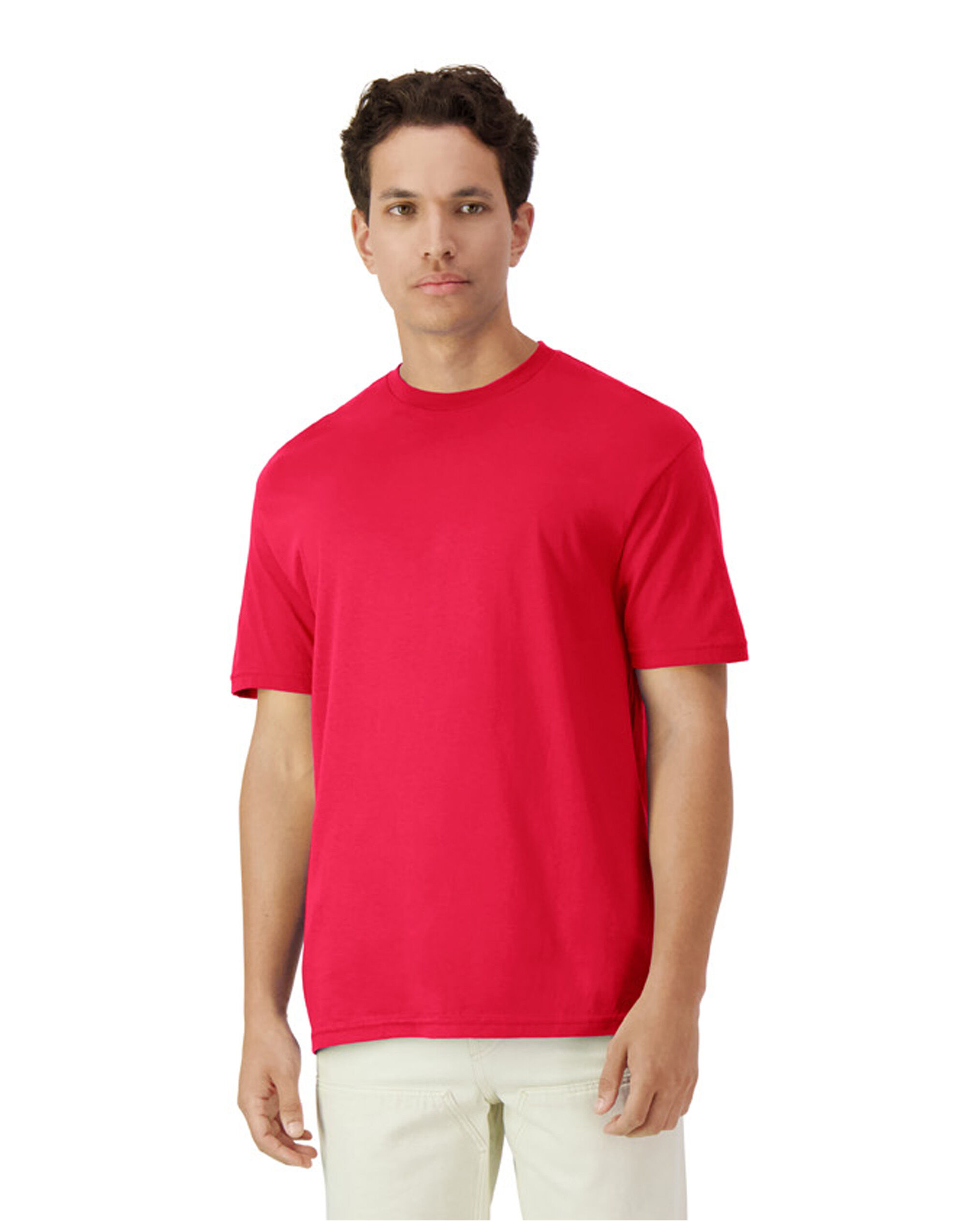 3000 Light Cotton Adult T-Shirt Red