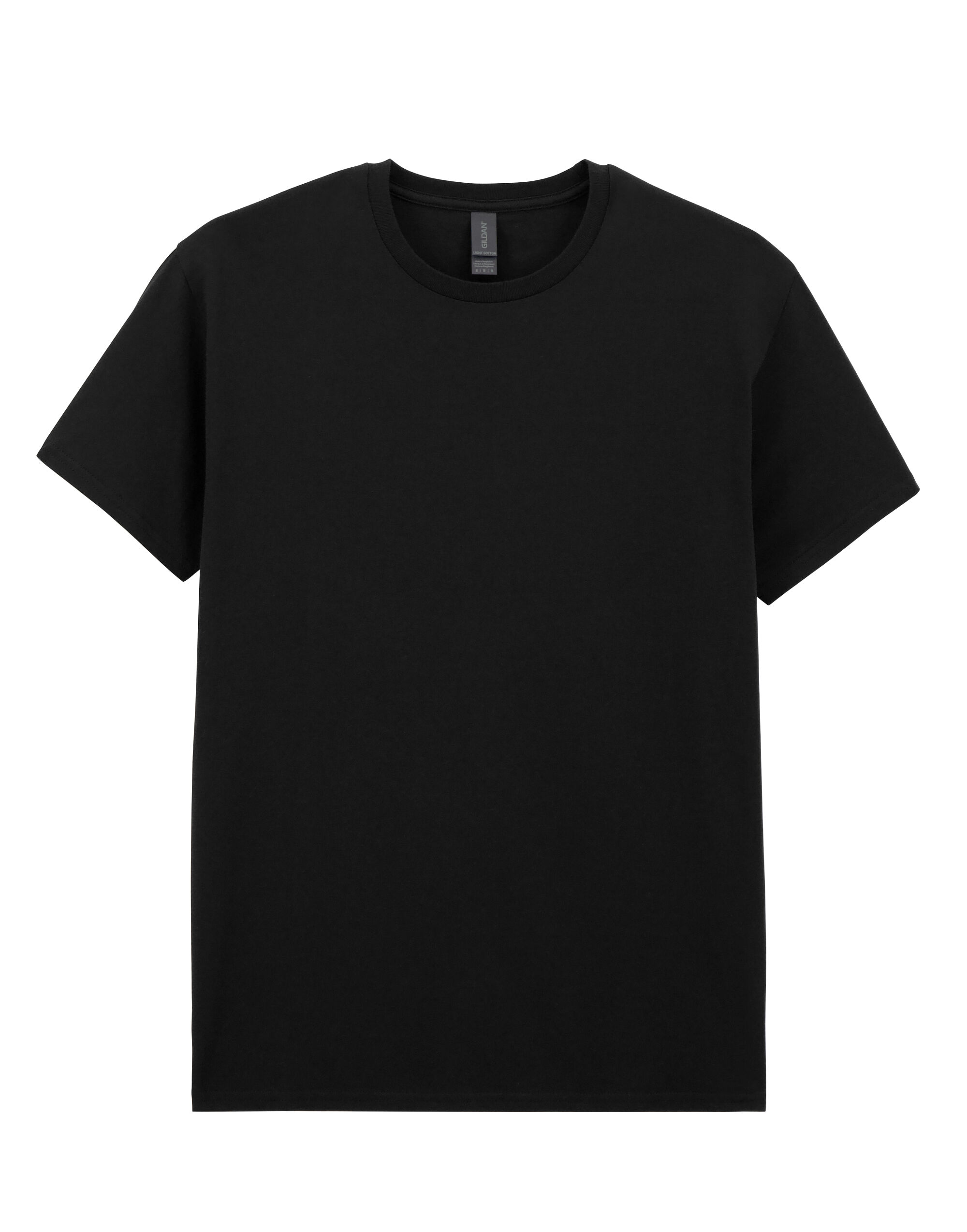 3000 Light Cotton Adult T-Shirt Black 3000 Light Cotton Adult T-Shirt Black