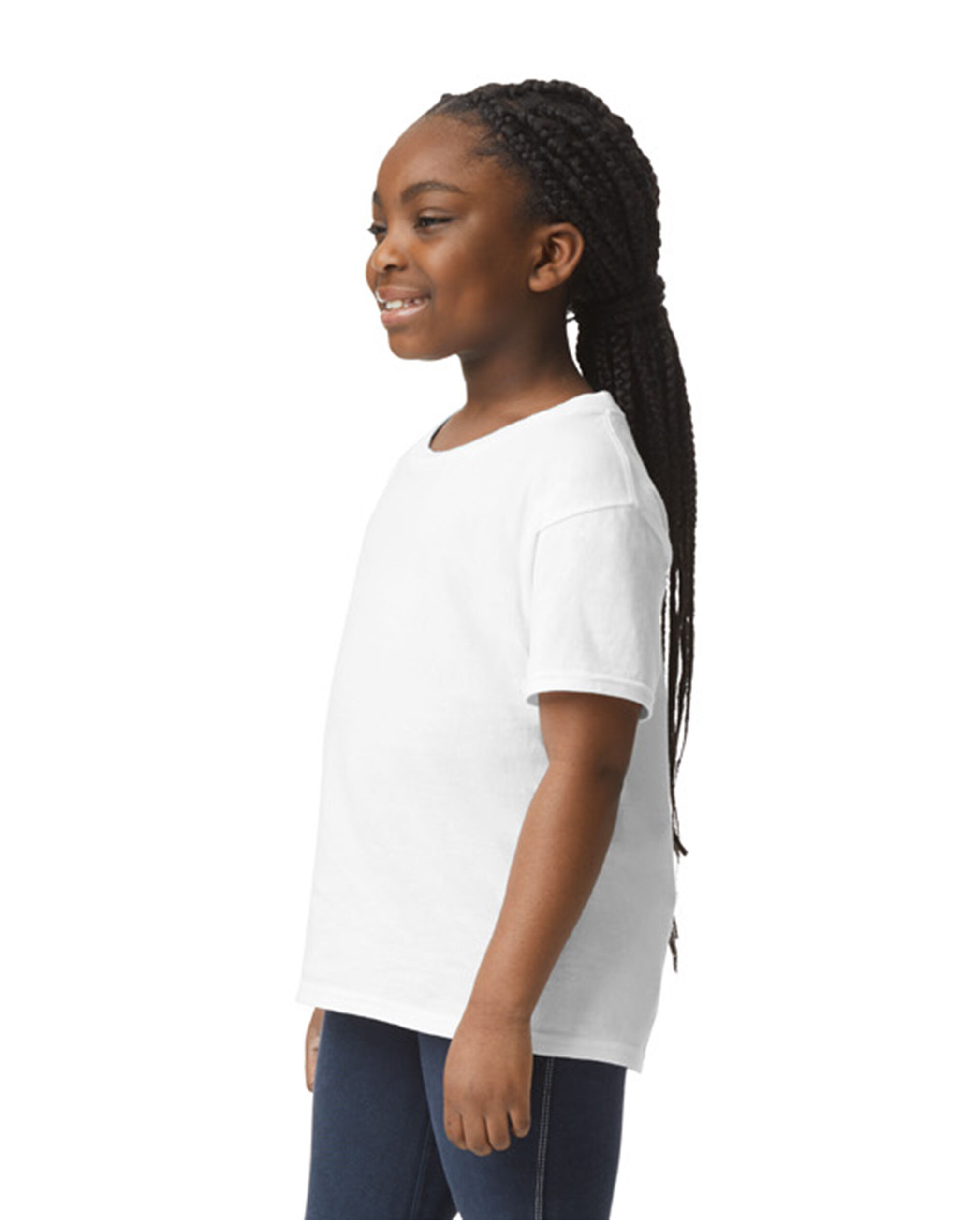 3000B Light Cotton Youth T-Shirt White
