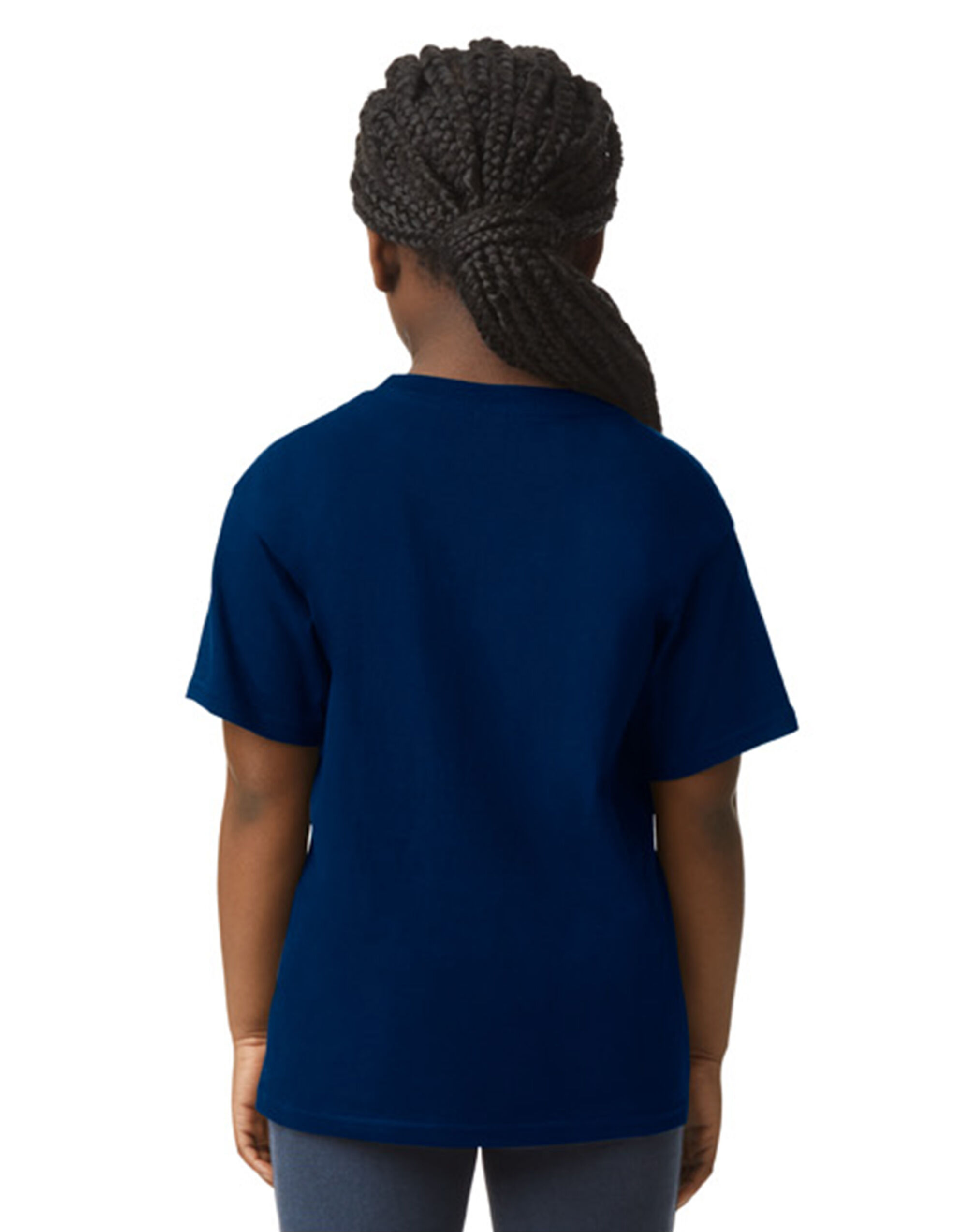 3000B Light Cotton Youth T-Shirt Navy Blue