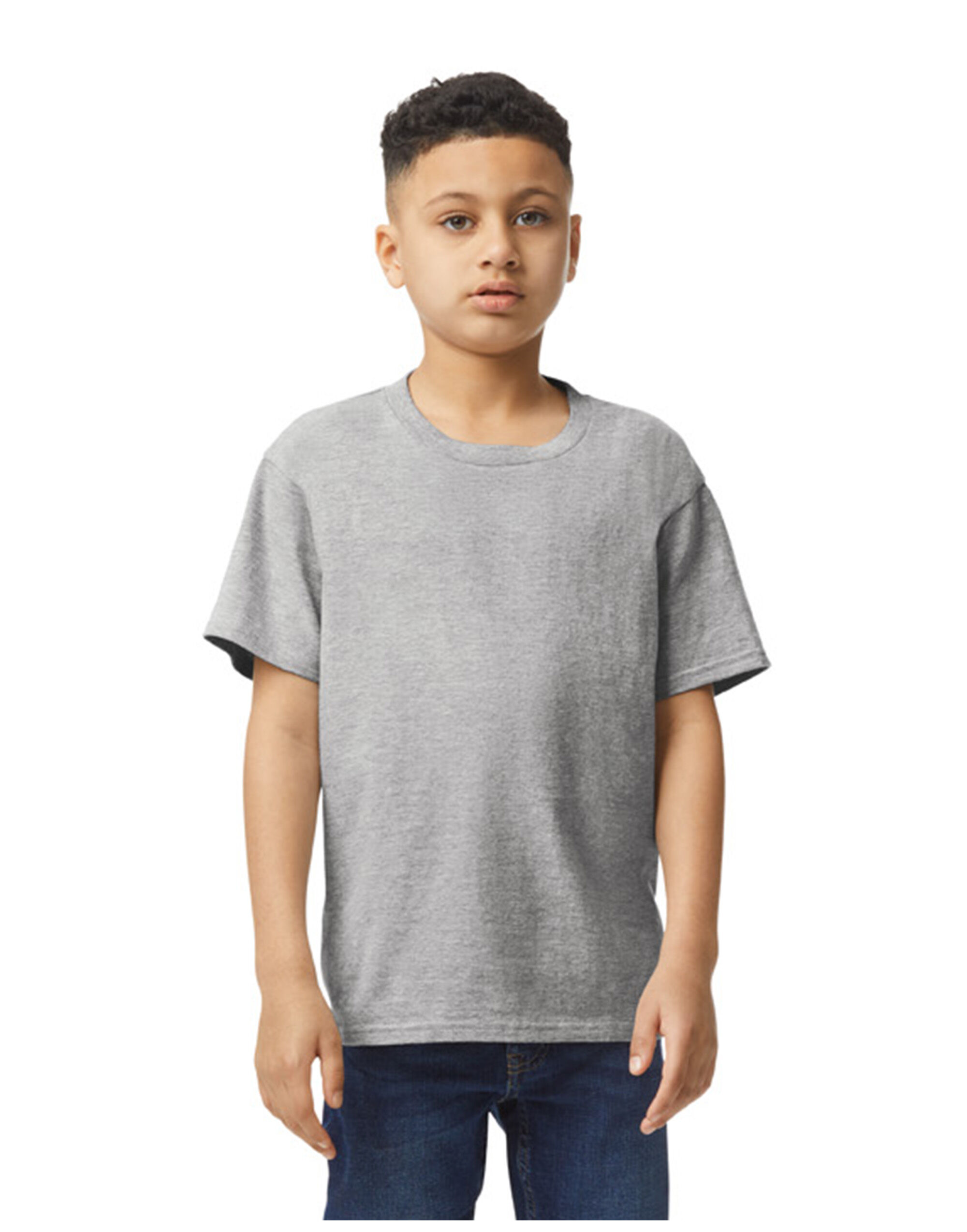3000B Light Cotton Youth T-Shirt Sport Grey