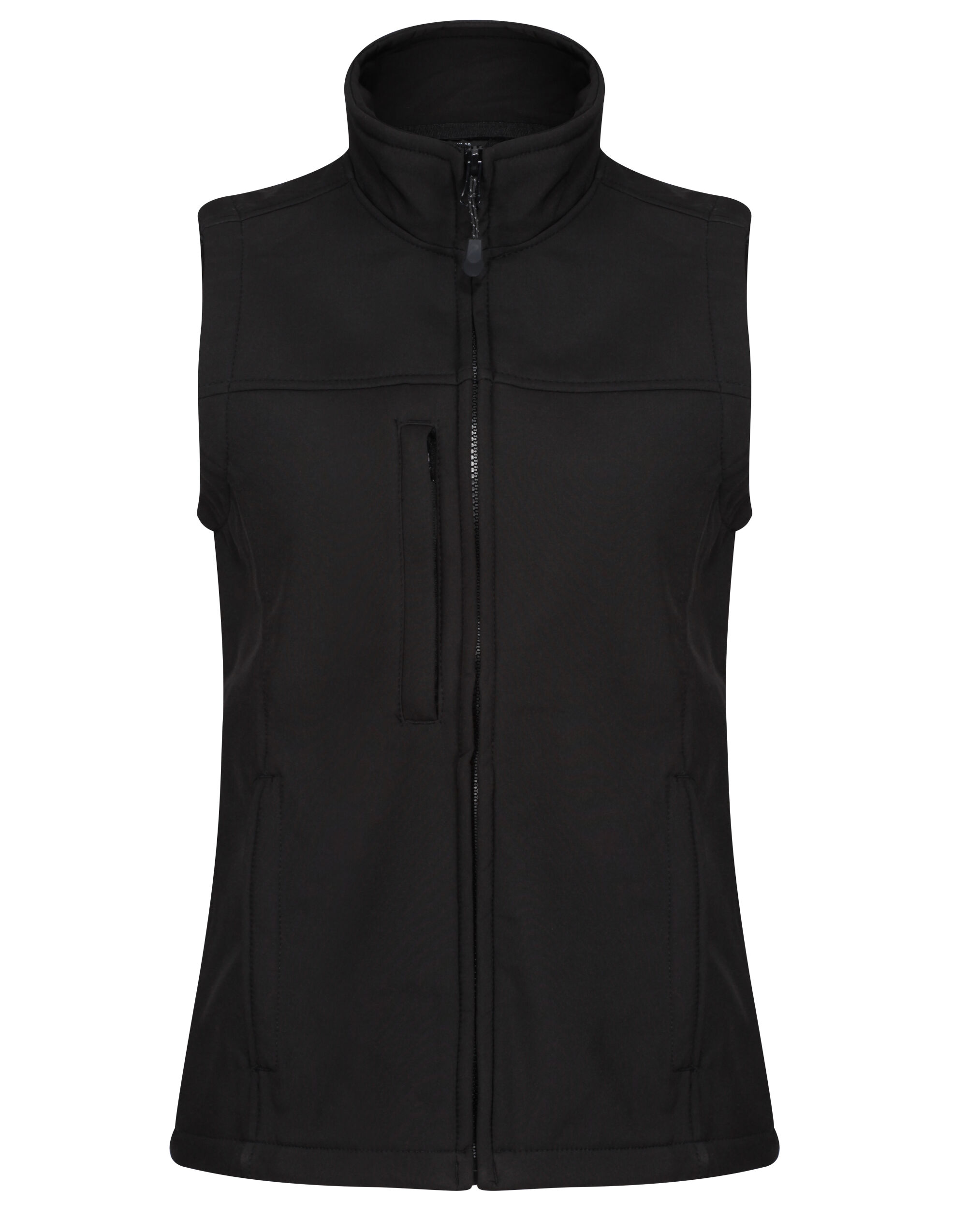 TRA790 Flux Women’s Softshell Bodywarmer Black/Black TRA790 Flux Women’s Softshell Bodywarmer Black/Black