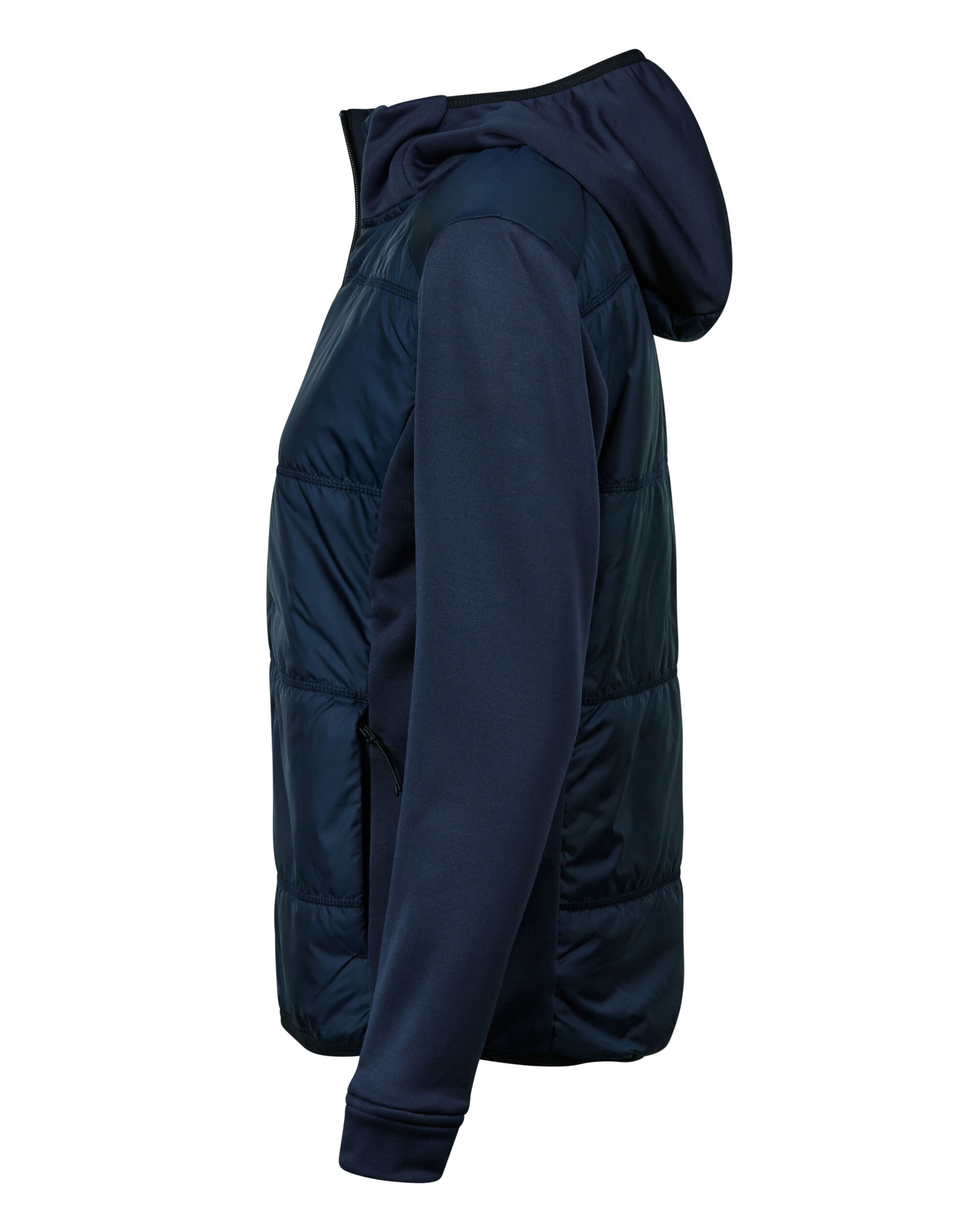TJ9113 Ladies’ Hybrid-Stretch Hooded Jacket Navy/Navy