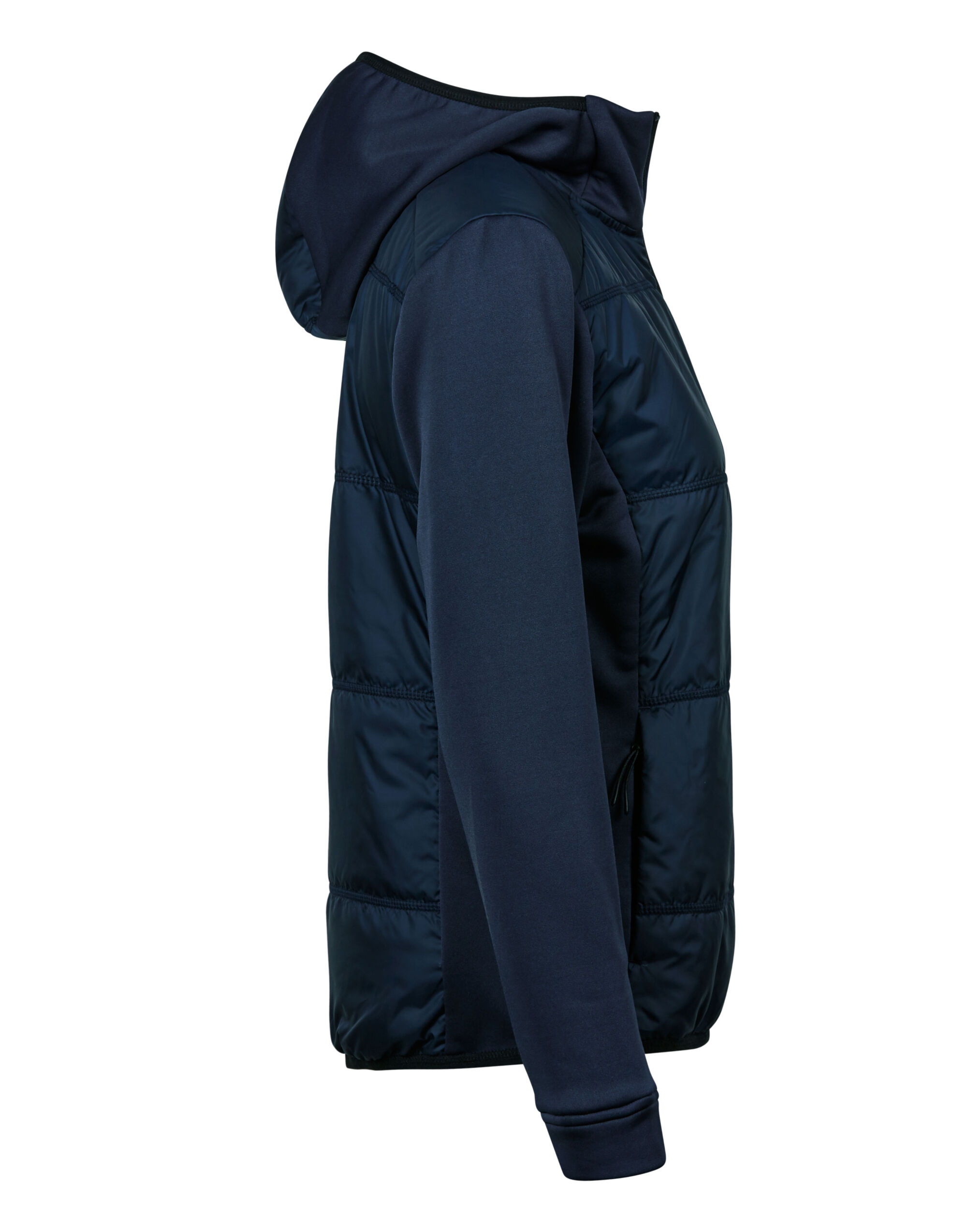 TJ9113 Ladies’ Hybrid-Stretch Hooded Jacket Navy/Navy