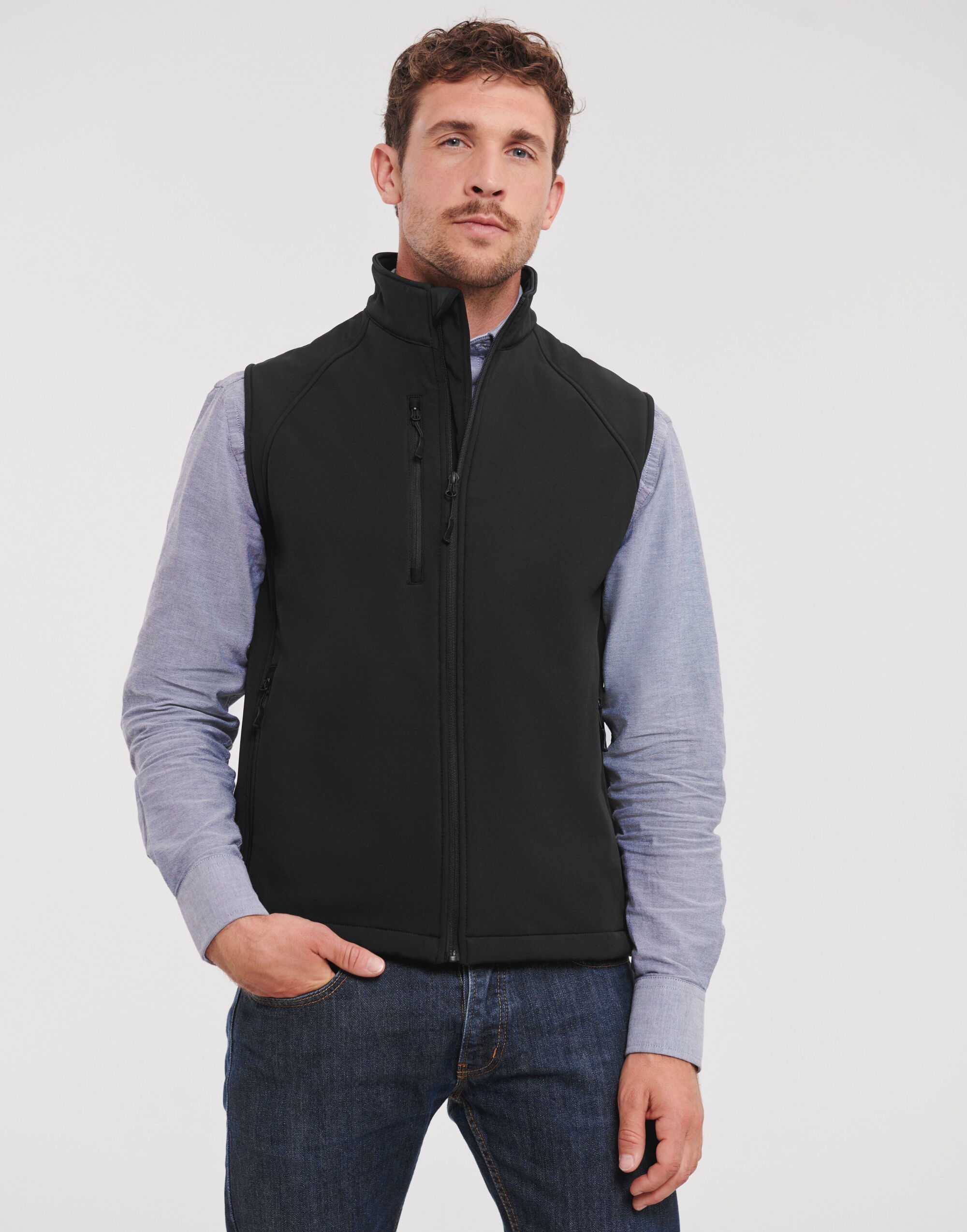 R141M Men’s Softshell Gilet Black R141M Men’s Softshell Gilet Black