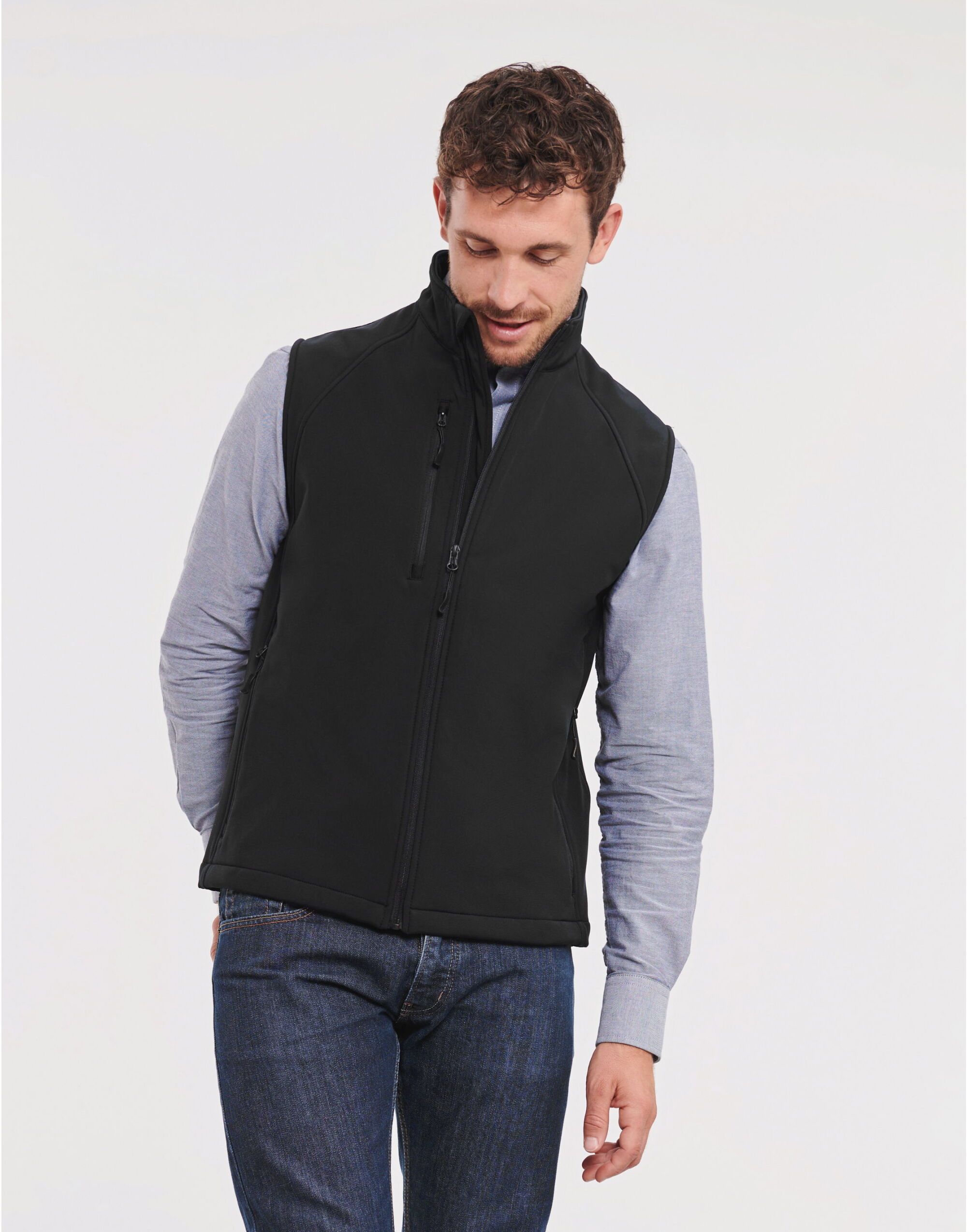 R141M Men’s Softshell Gilet Black