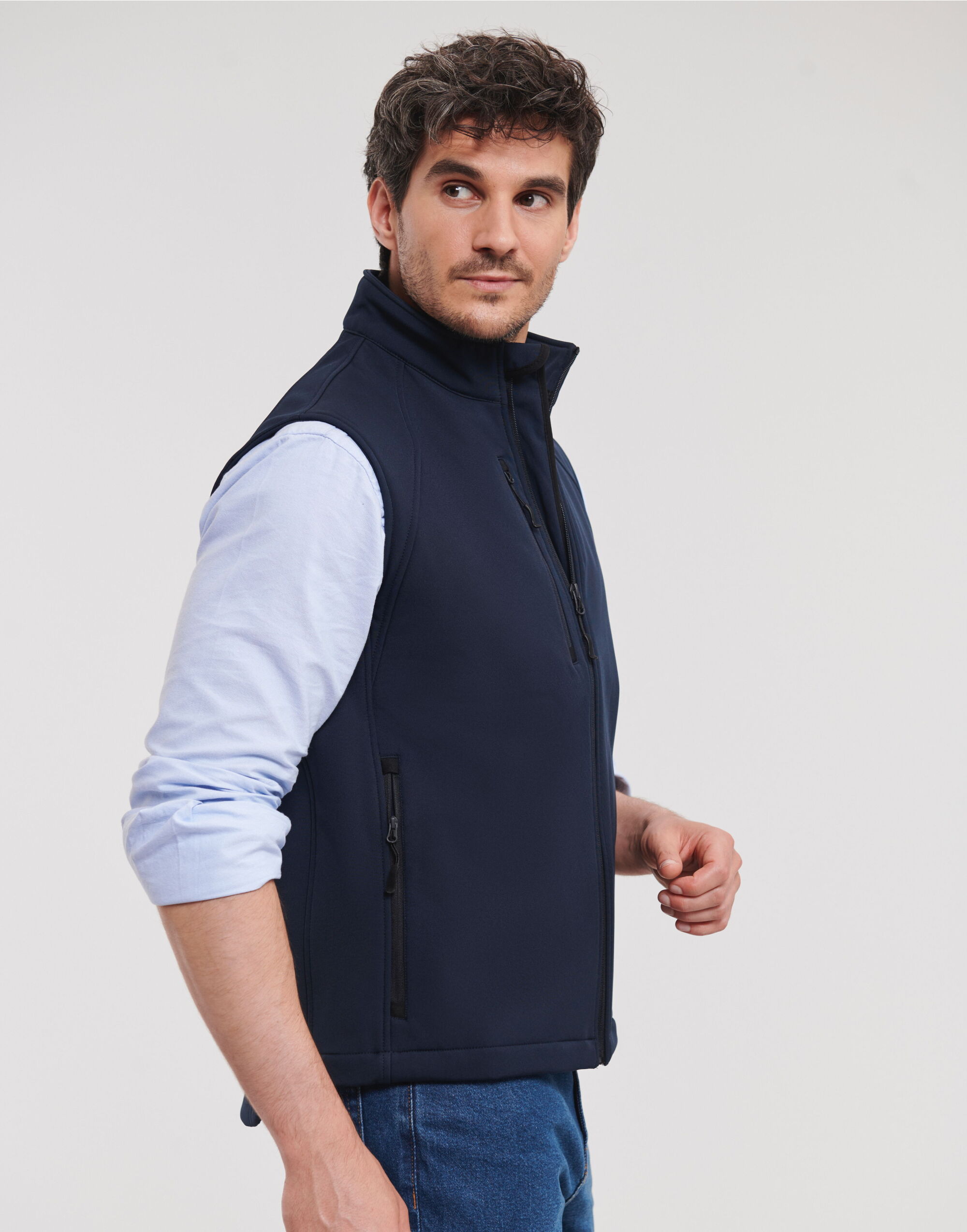 R141M Men’s Softshell Gilet French Navy R141M Men’s Softshell Gilet French Navy