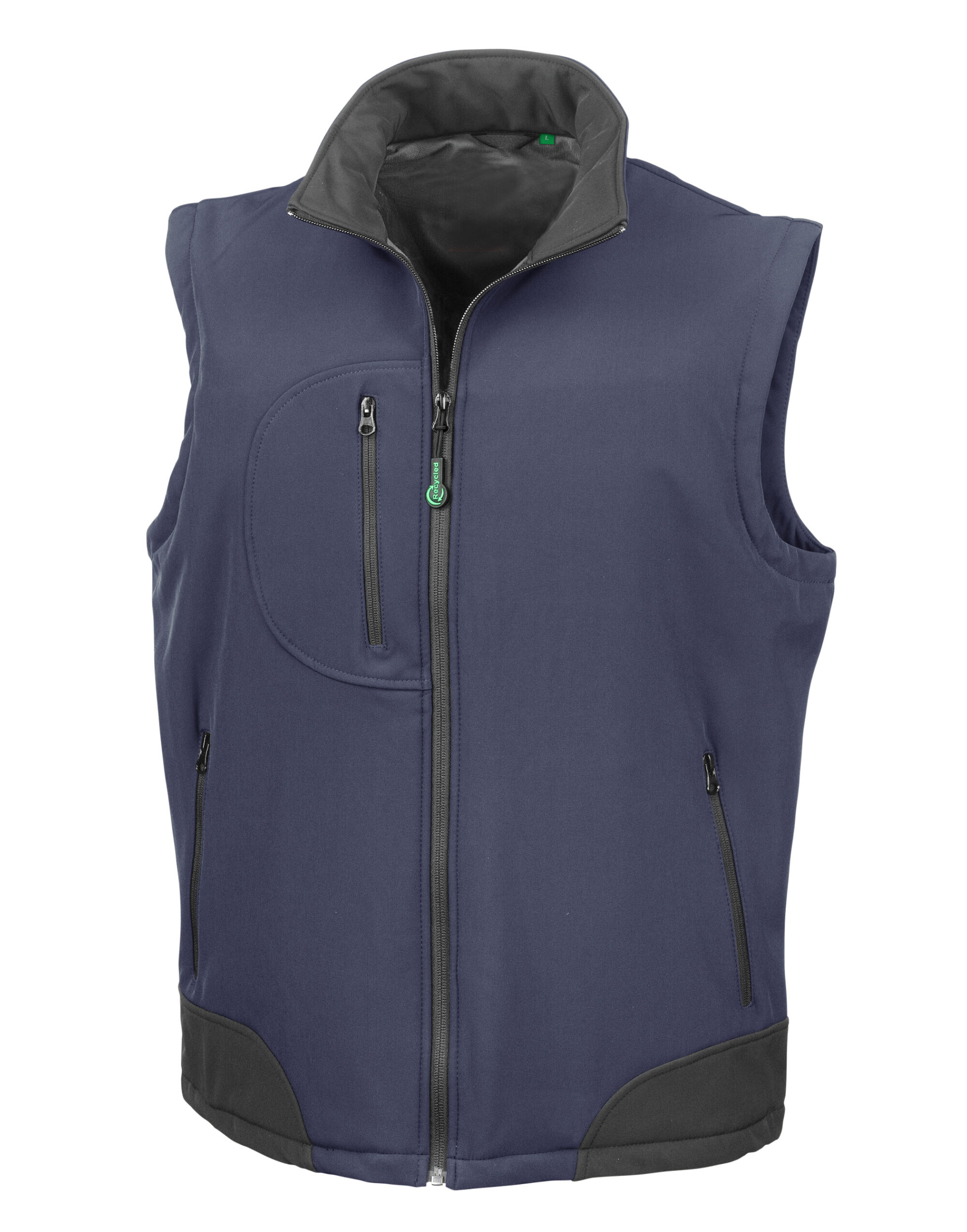 R123X Recycled 3 Layer Softshell Bodywarmer Navy/Black R123X Recycled 3 Layer Softshell Bodywarmer Navy/Black