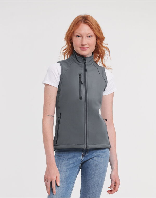 Black Ladies’ Softshell Gilet